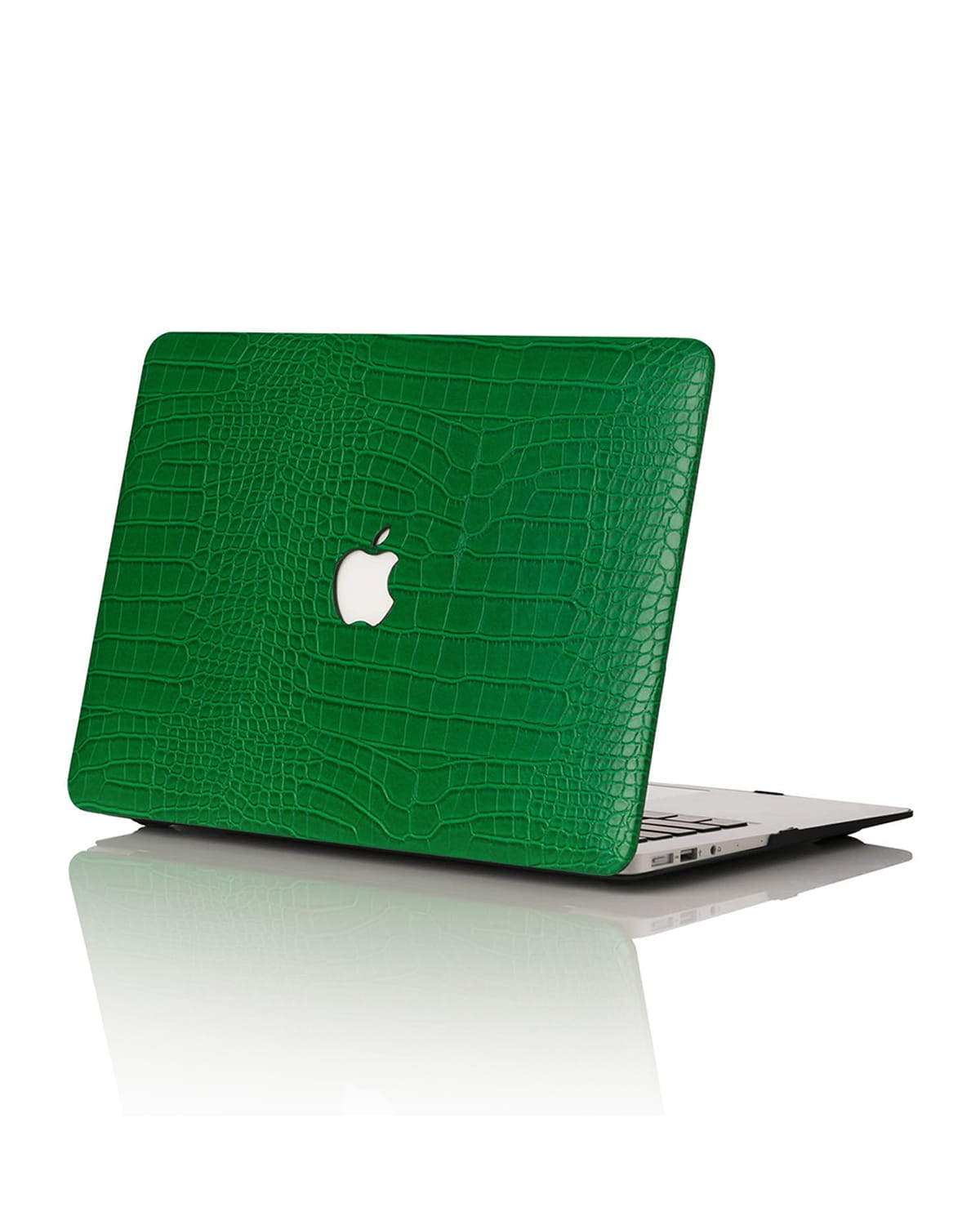 Chic Geeks Faux Crocodile 13" Macbook Pro With Touchbar Case In Emerald