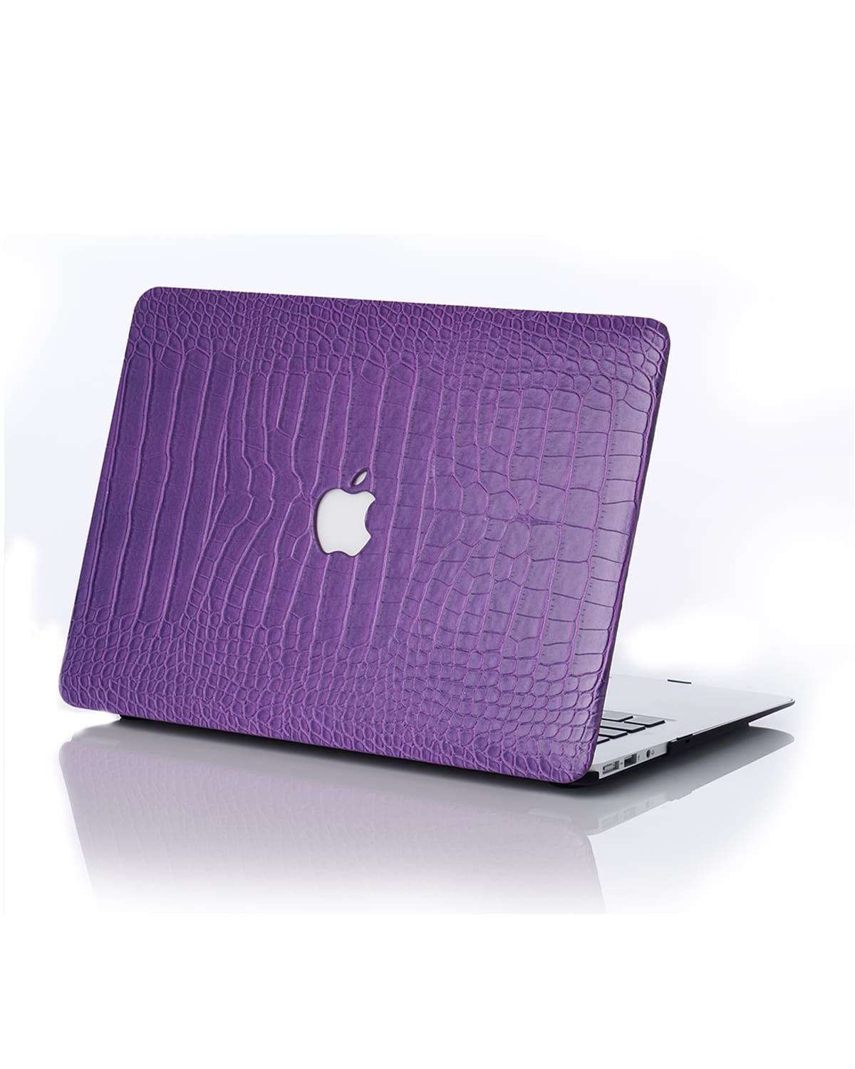 Chic Geeks Faux Crocodile 13" Macbook Pro With Touchbar Case In Plum