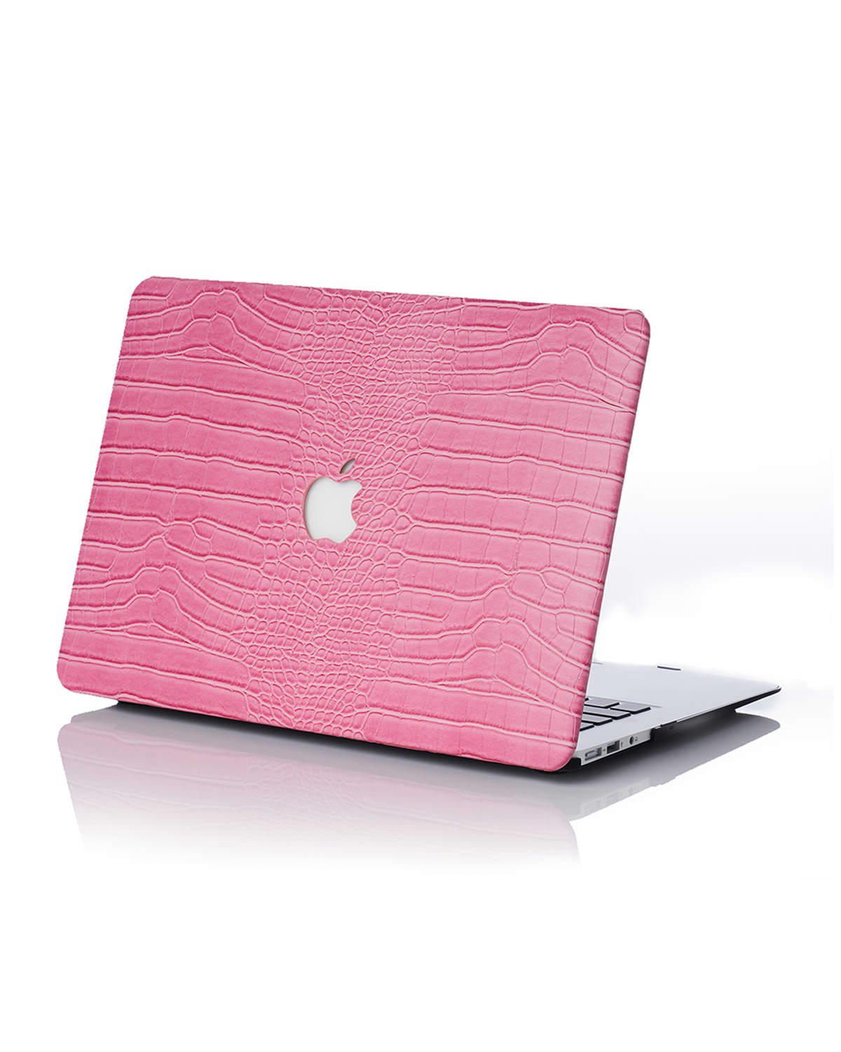 Chic Geeks Faux Crocodile 13" Macbook Pro With Touchbar Case In Rose