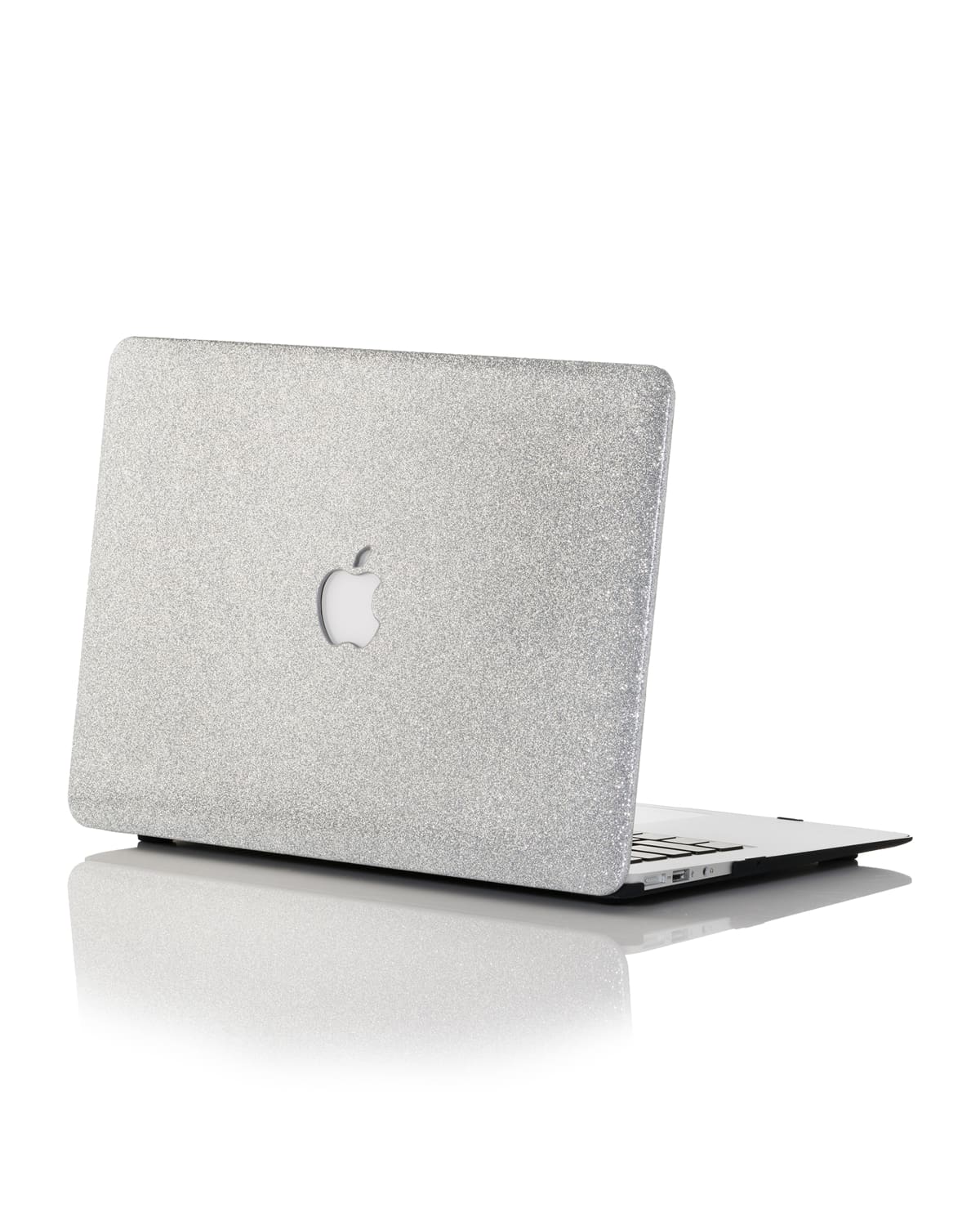 Chic Geeks Glitter 13" New Macbook Air Case In Silver