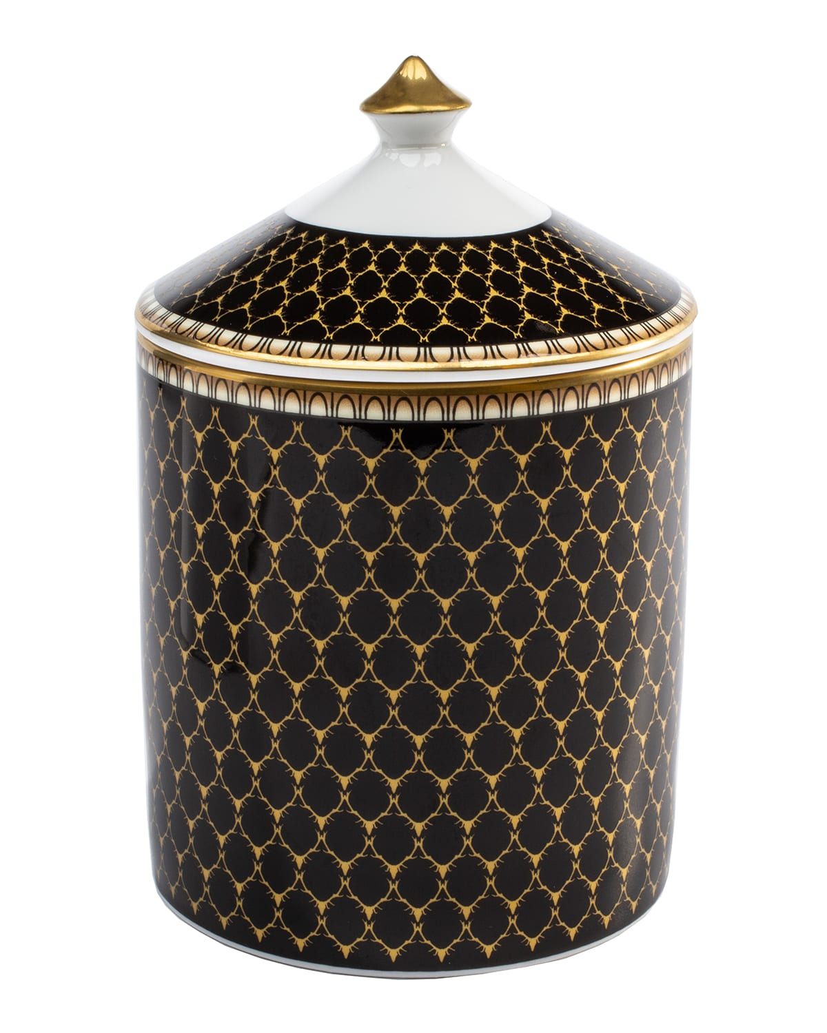 Halcyon Days Antler Trellis Lidded Candle In Oud Imperial