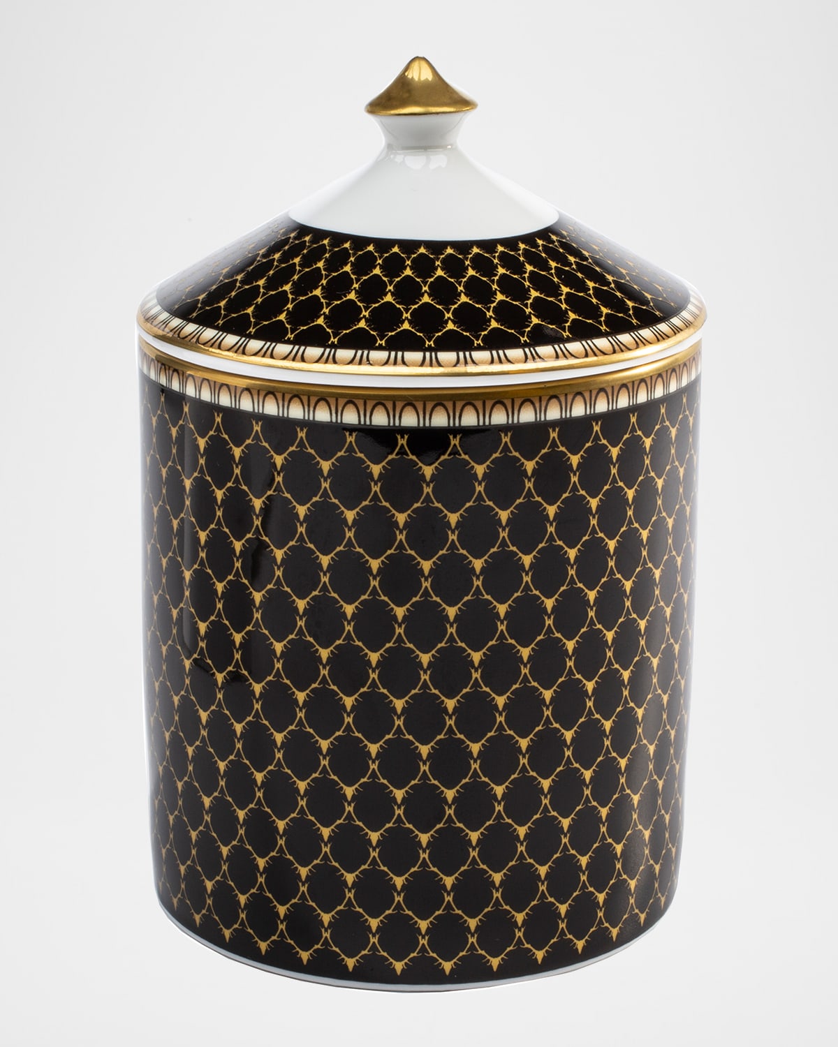 Halcyon Days Antler Trellis Lidded Candle In Oud Imperial