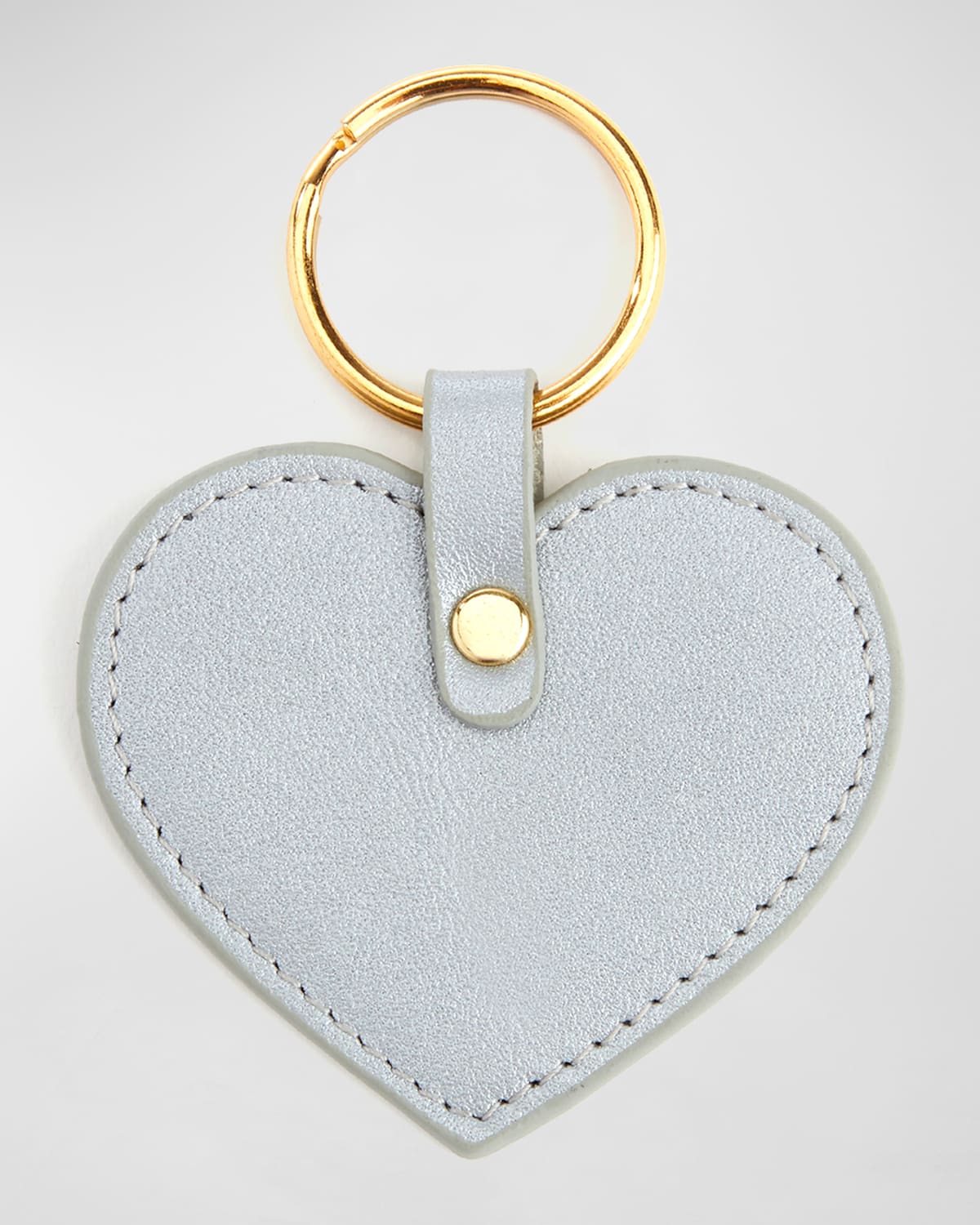Shop Royce New York Heart Shaped Key Chain In Silver