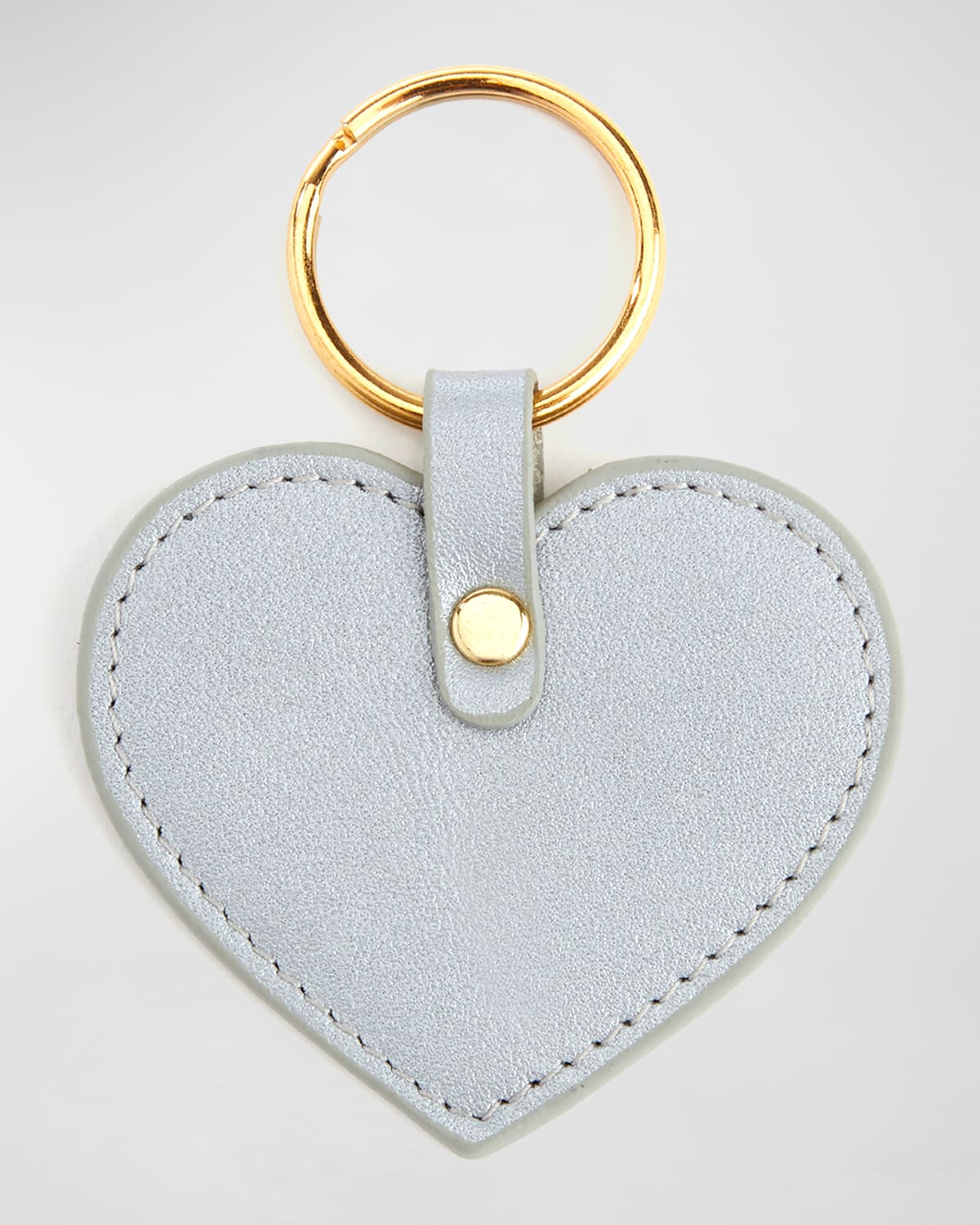 Royce New York Heart Shaped Key Chain In Silver