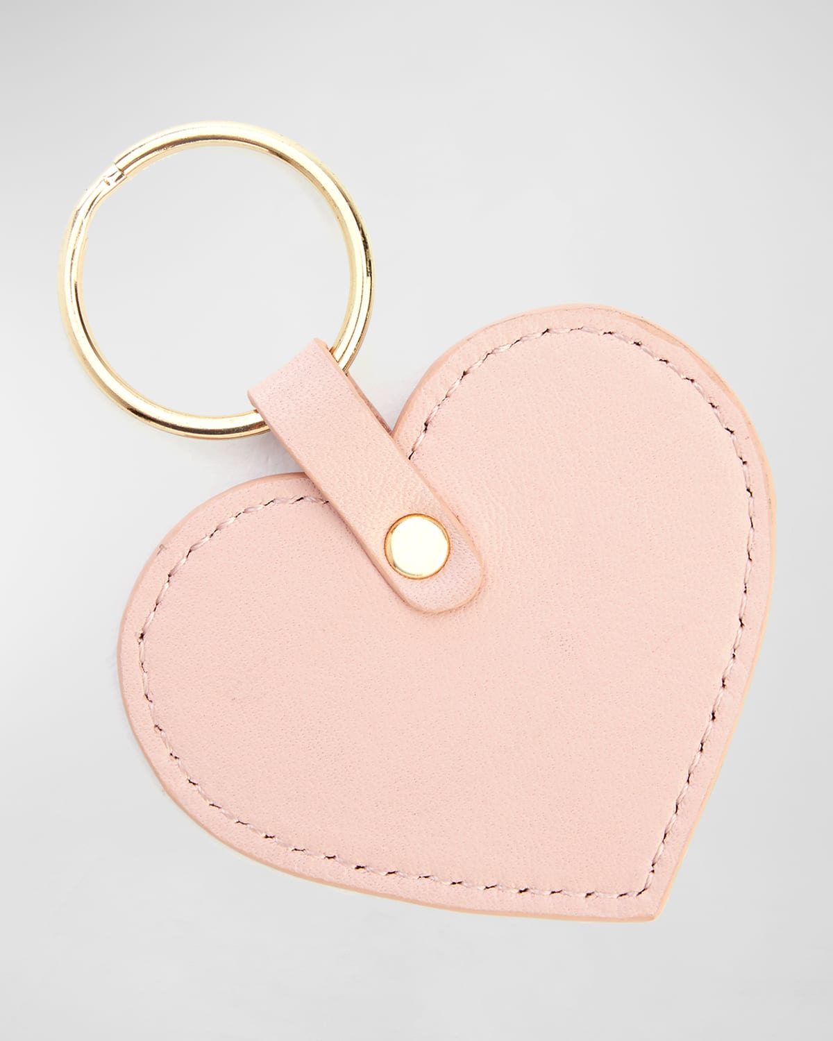 Royce New York Heart Shaped Key Chain In Light Pink