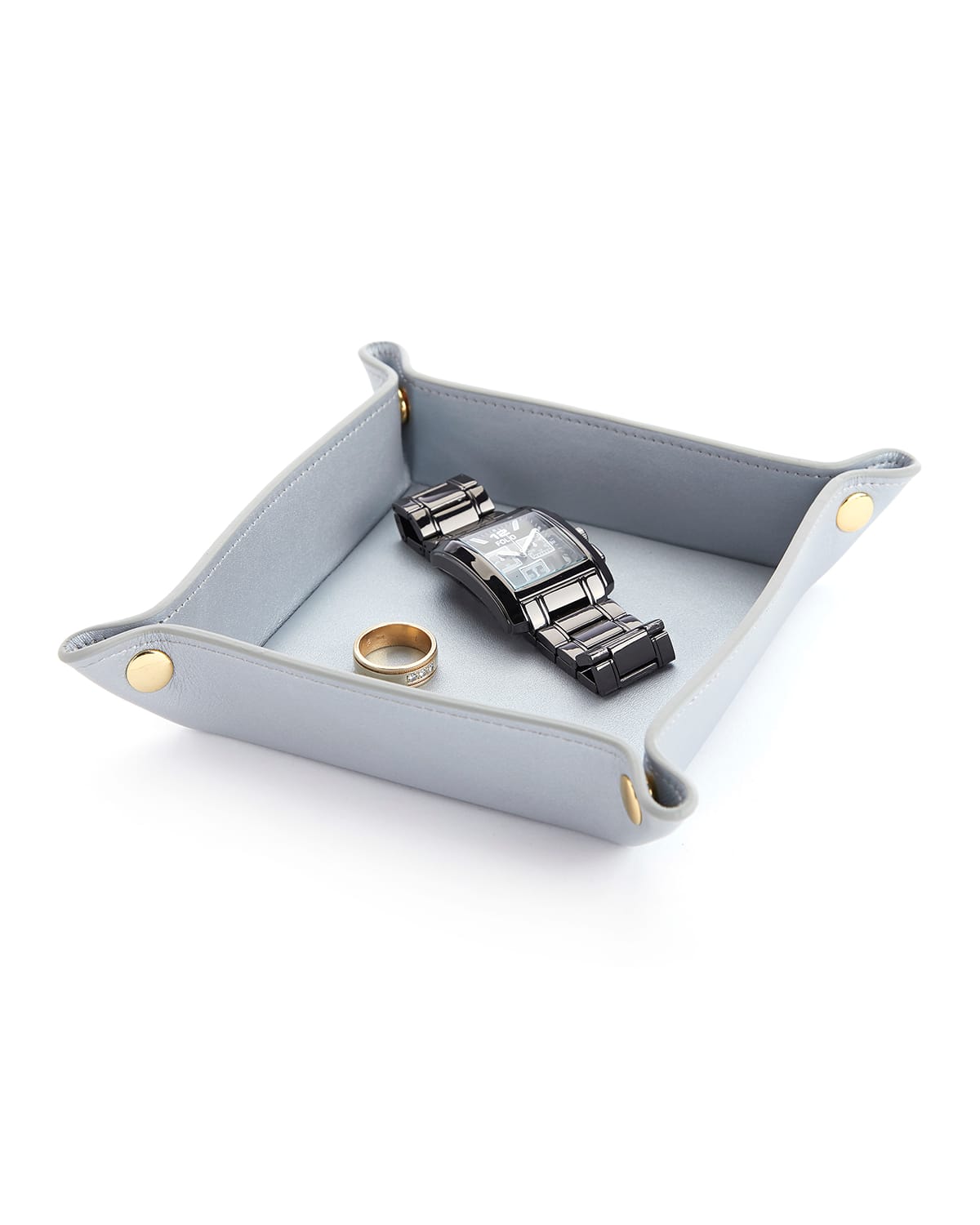 Royce New York Catchall Valet Tray In Silver