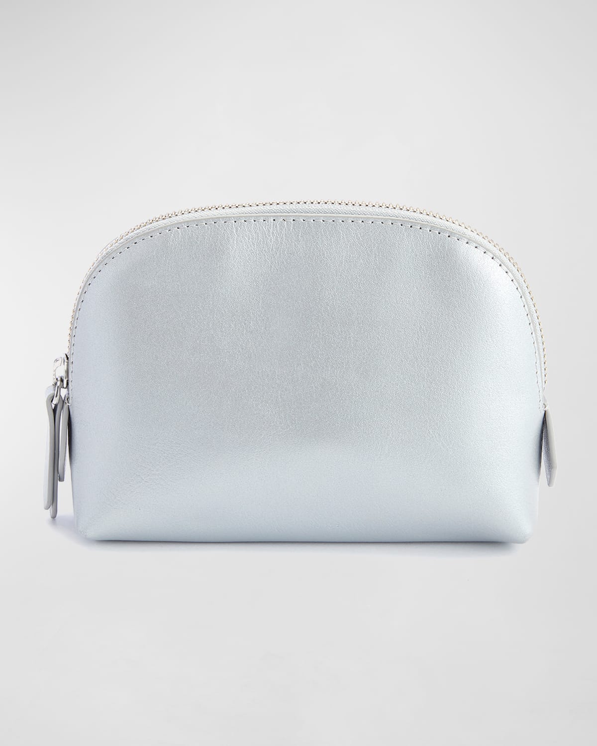 Monogrammed Compact Leather Cosmetic Bag