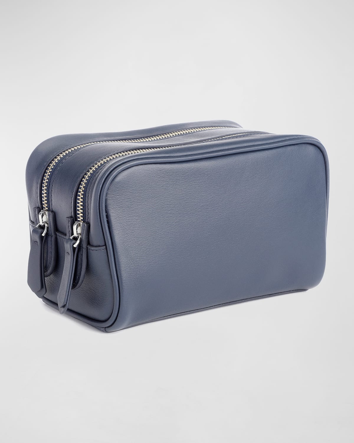 Shop Royce New York Double Zip Toiletry Bag In Navy Navy Blue