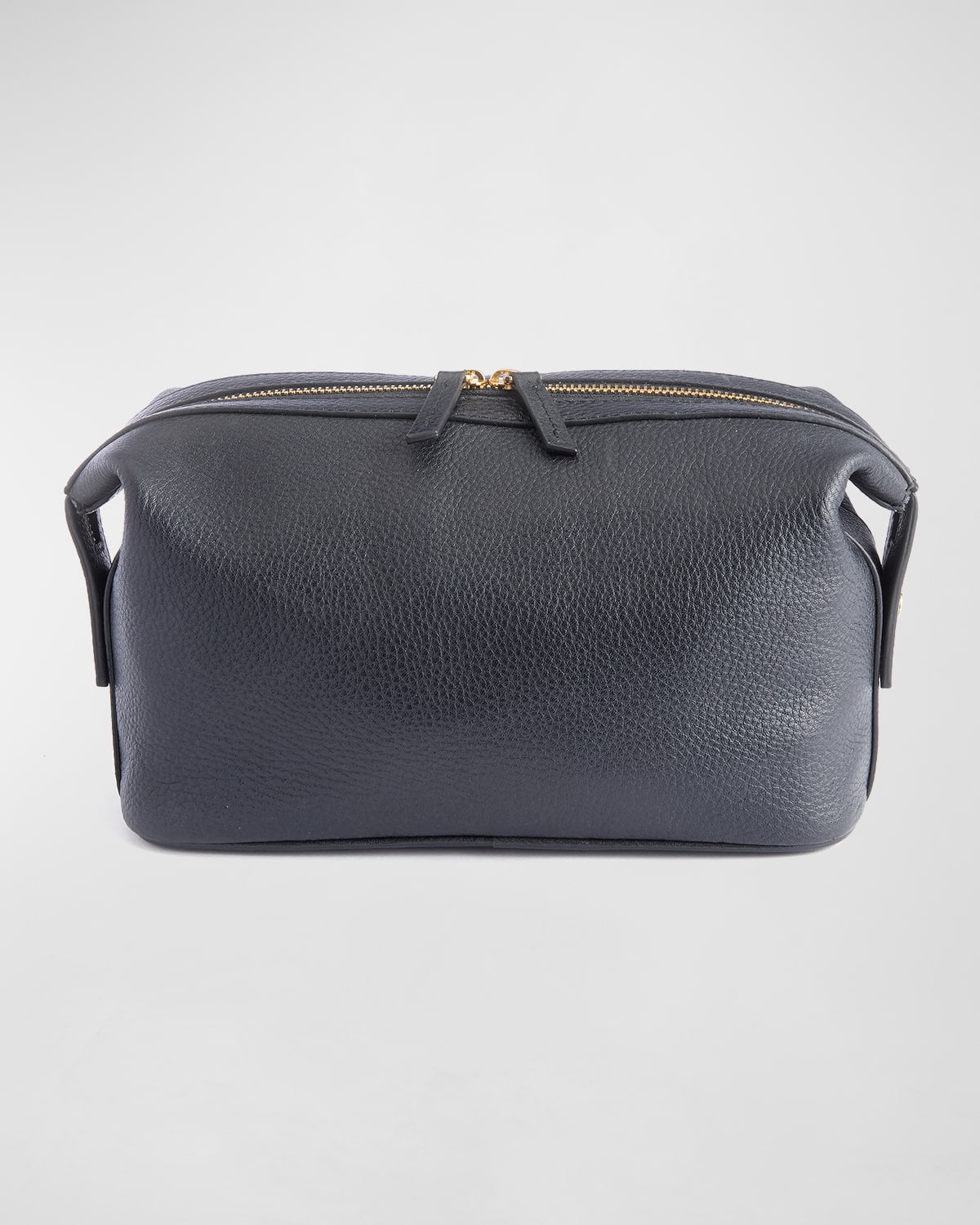 Monogrammed Large Leather Toiletry Bag