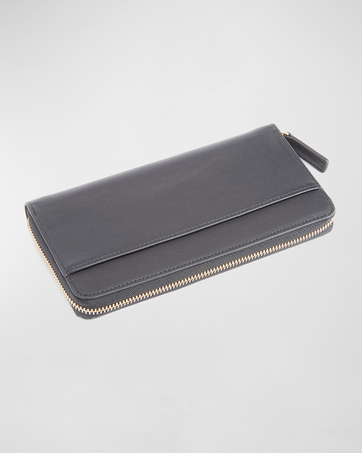 Royce New York Rfid Blocking Continental Wallet, Personalized In Black