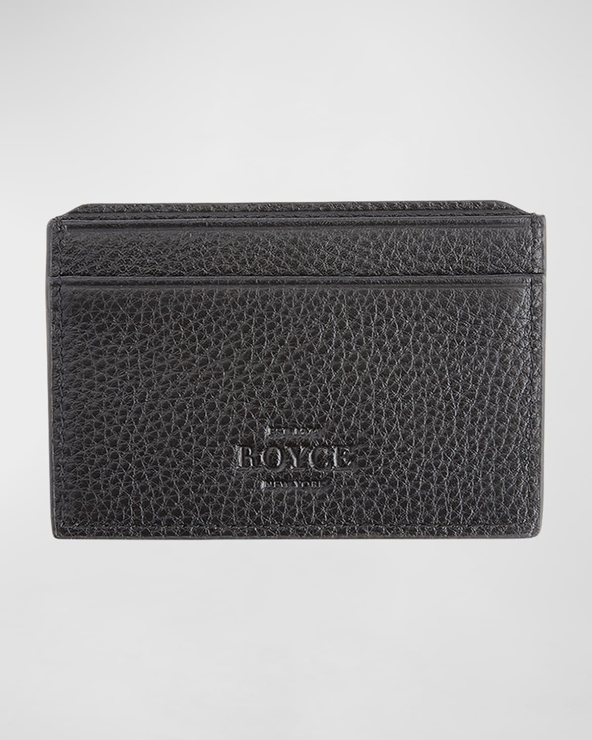 Monogrammed RFID Blocking Leather Card Wallet