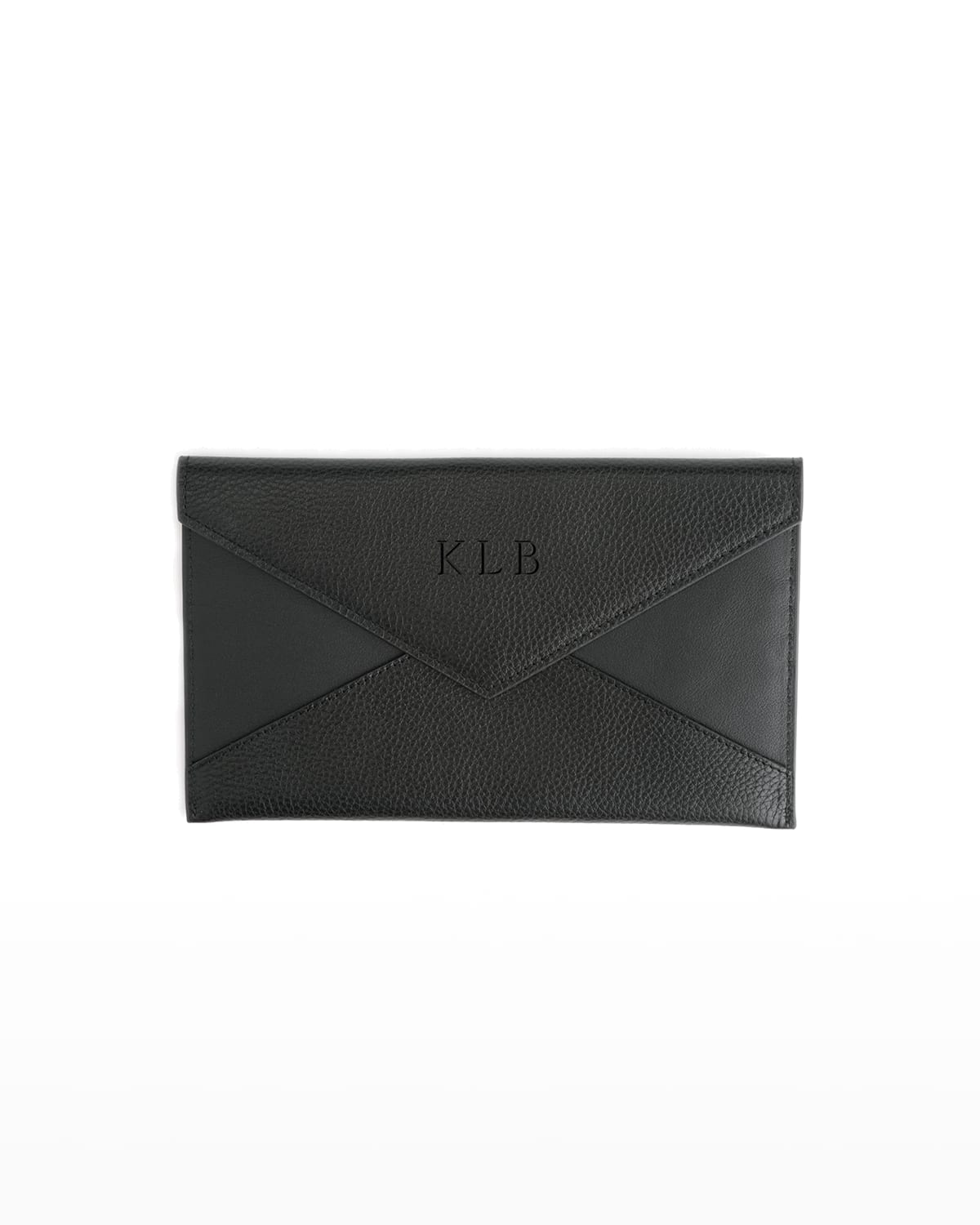 Royce New York Envelope Clutch In Black