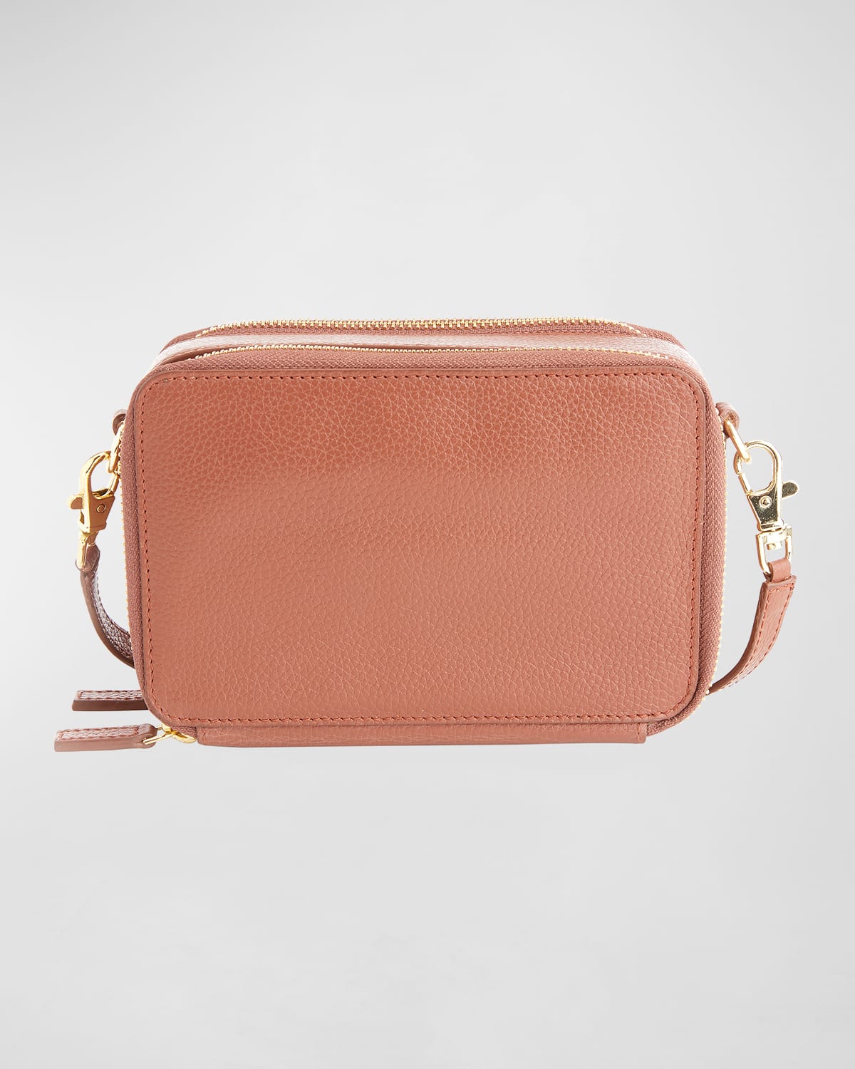 Monogrammed Leather Crossbody Bag