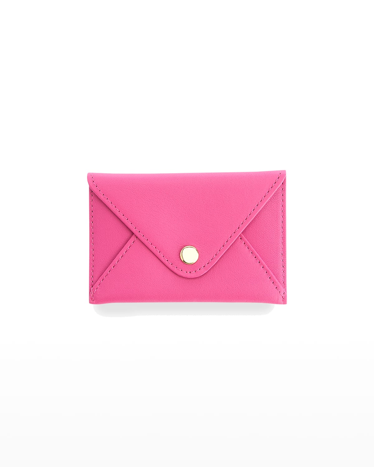 Royce New York Envelope Style Business Card Holder In Bright Pink