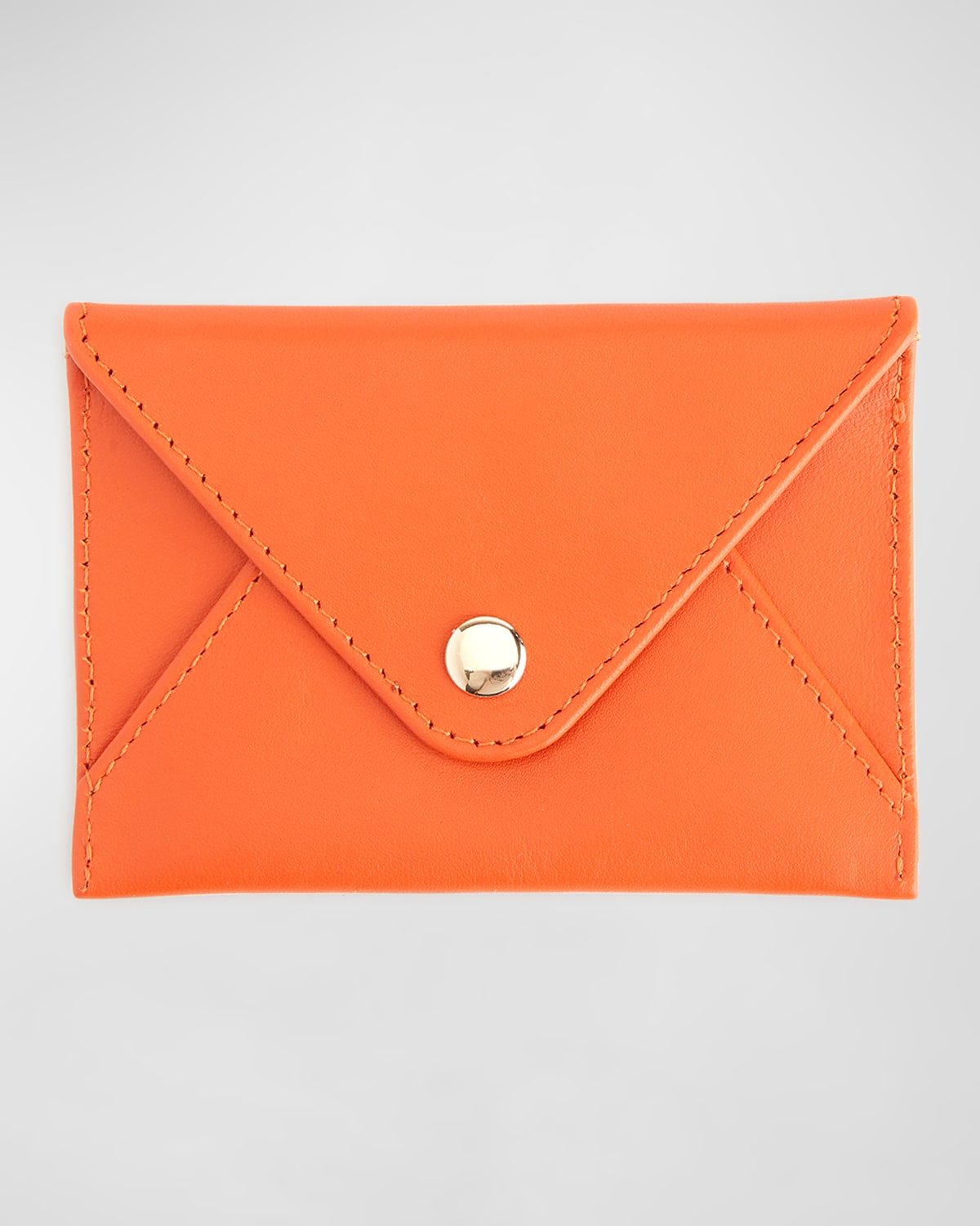 Royce New York Envelope Style Business Card Holder In Orange