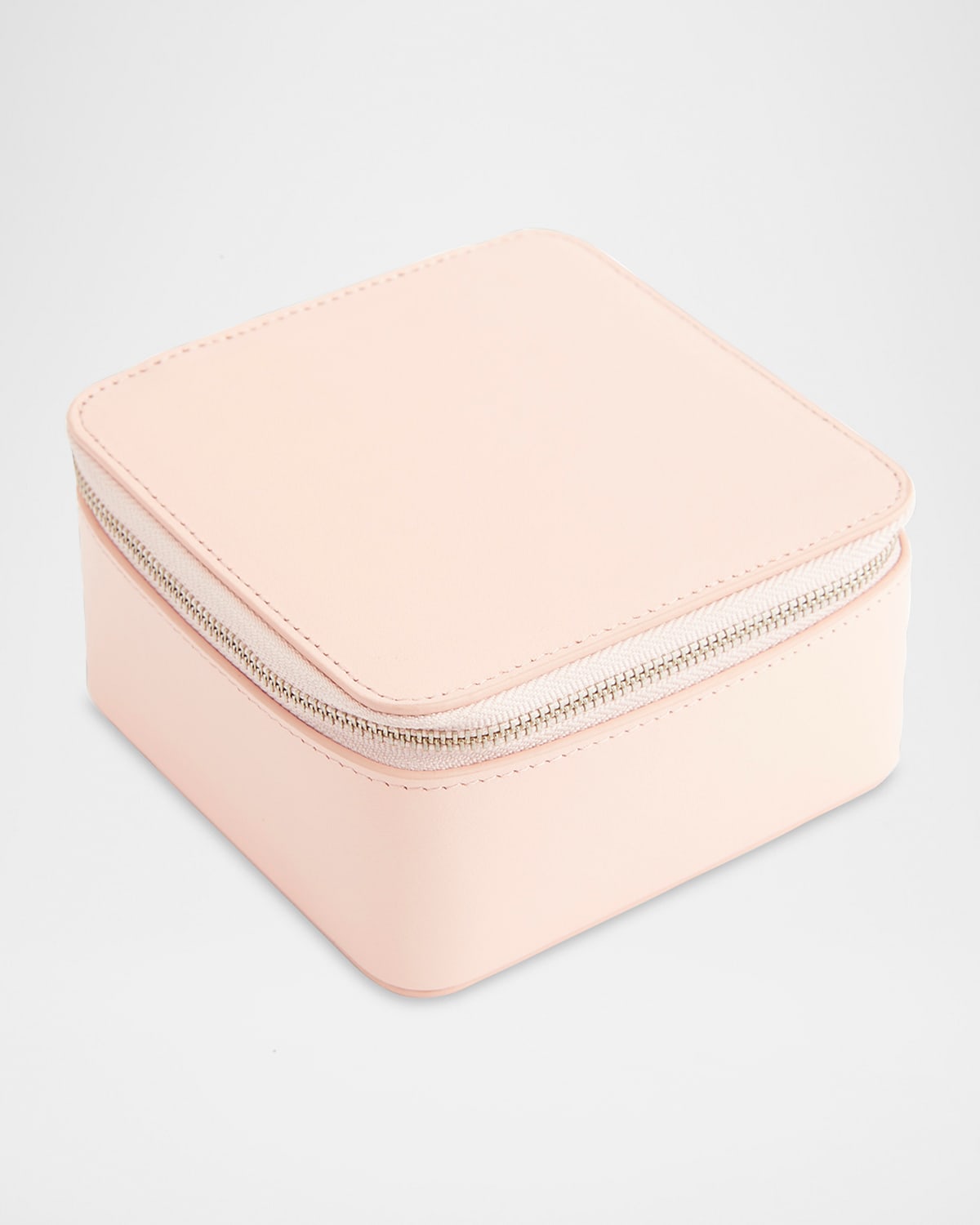 Royce New York Zippered Travel Jewelry Organizer Case In Blush Pink