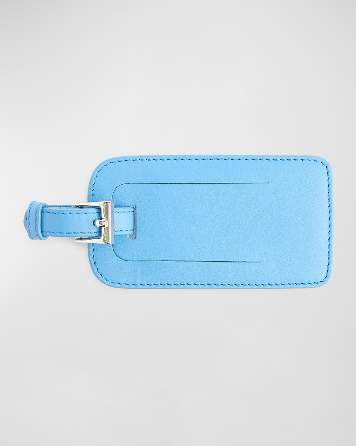 Royce New York Signature Luggage Tag In Light Blue