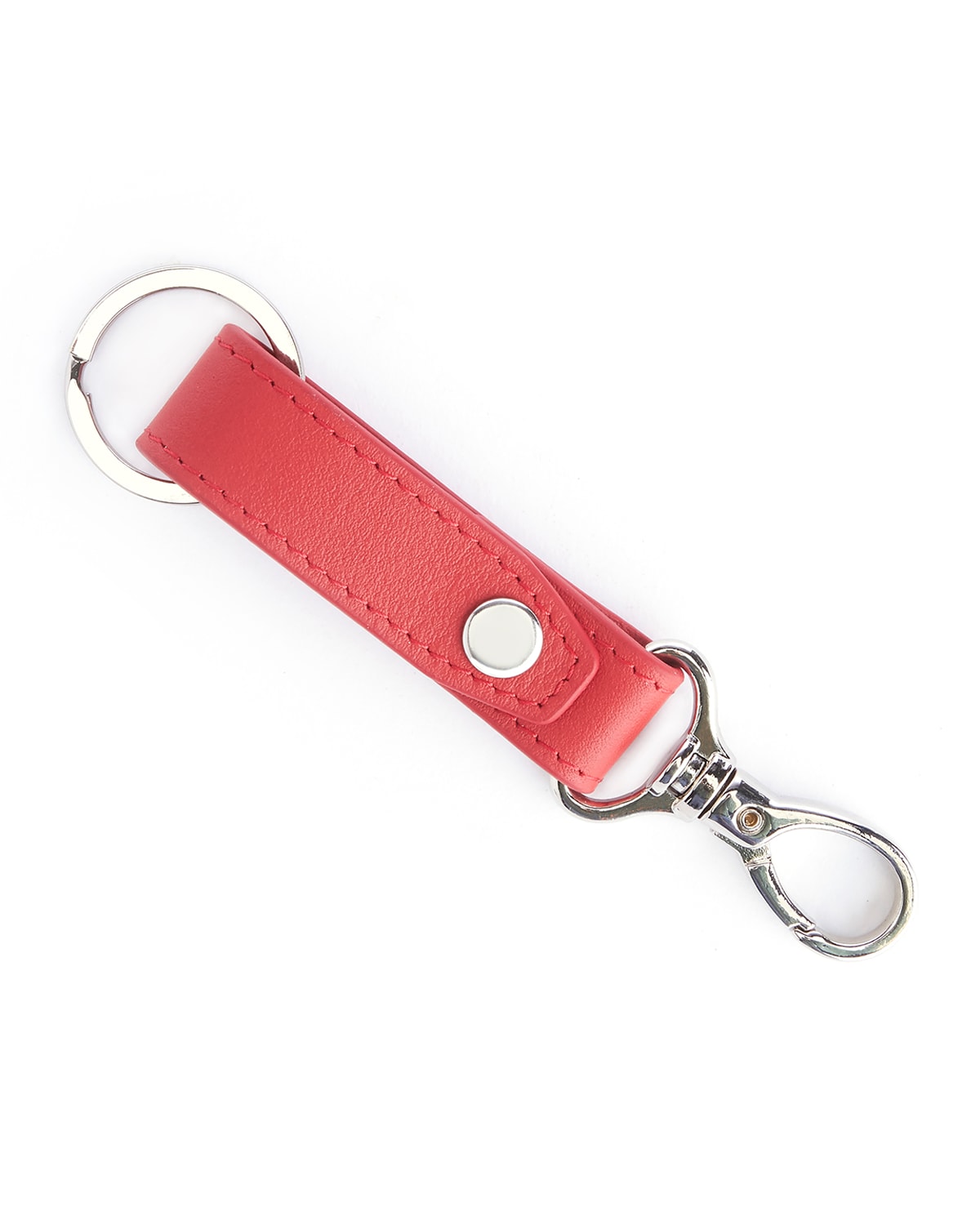 Royce New York Contemporary Valet Key Chain In Red