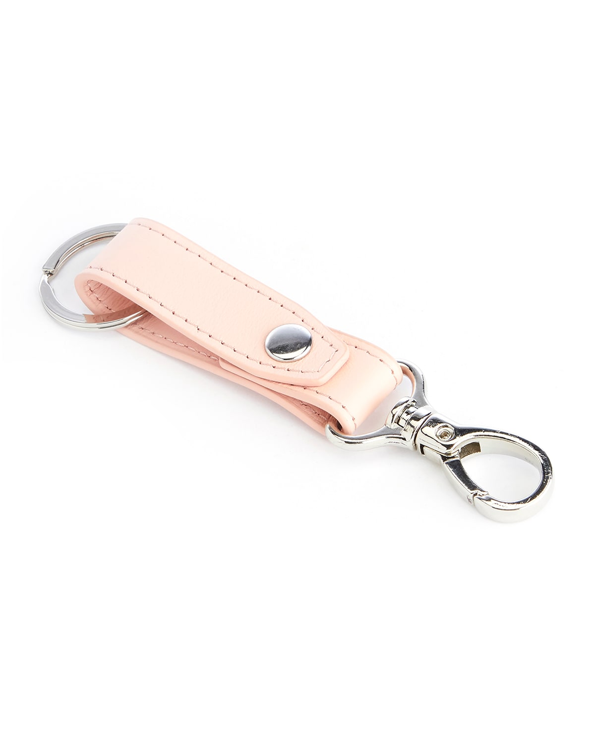 Shop Royce New York Contemporary Valet Key Chain In Blush Pink