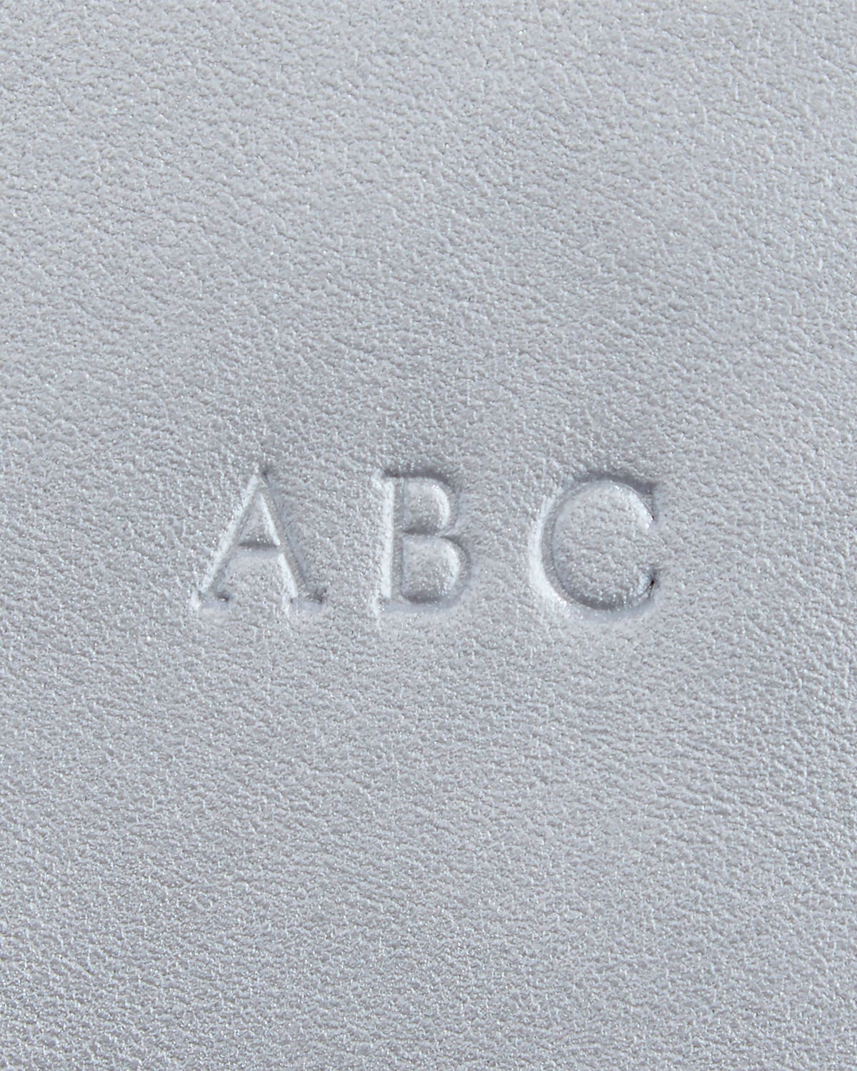 Monogrammed Leather Card Holder Wallet