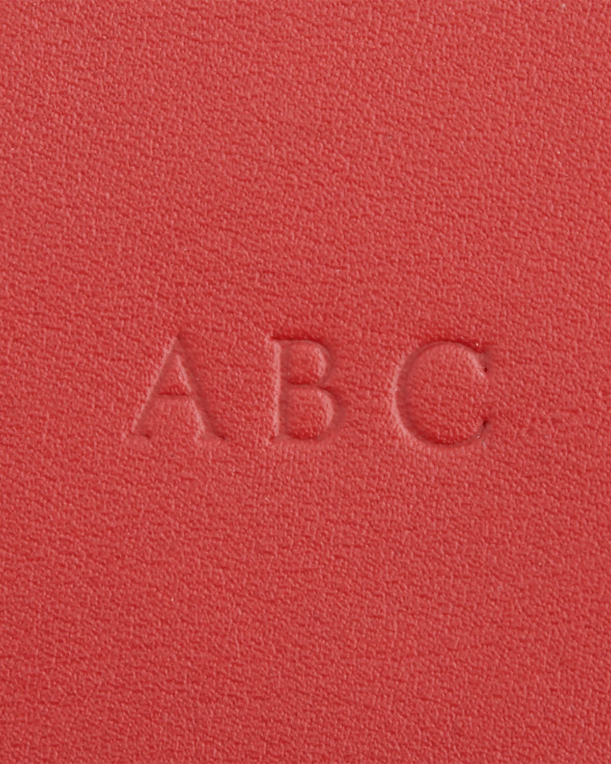 Royce New York Monogrammed Leather Card Holder Wallet In Red