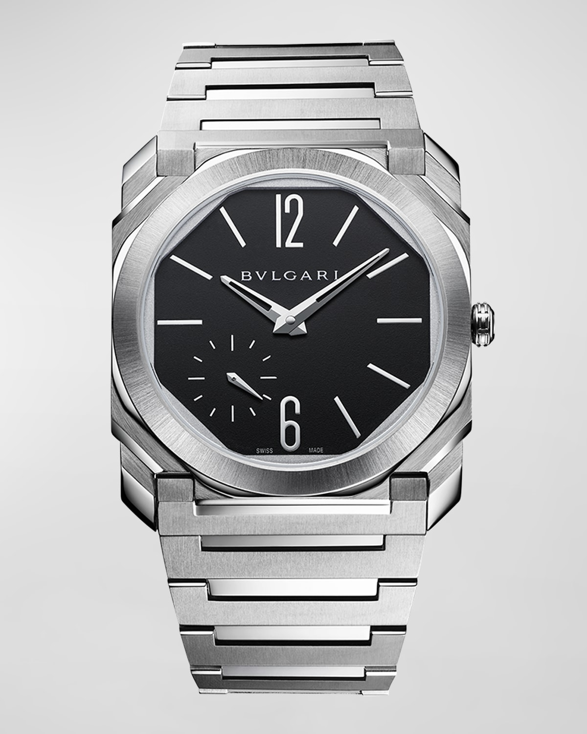 Men's 40mm Octo Finissimo Automatic Bracelet Watch, Black