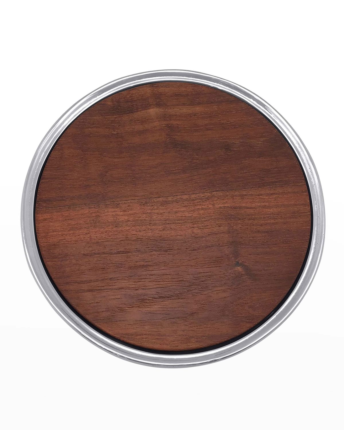 Mariposa Signature Round Cheese Board With Dark Wood Insert In Brown