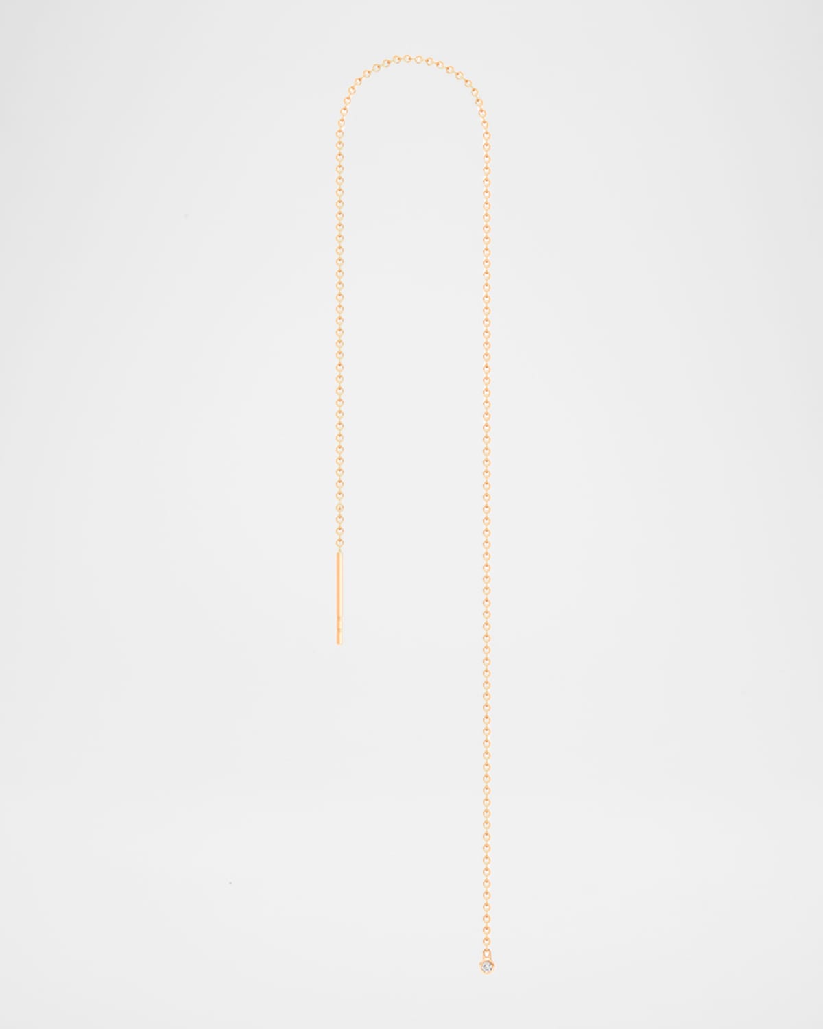 Stevie Wren Single Threader 14k Diamond Earring, 4"L