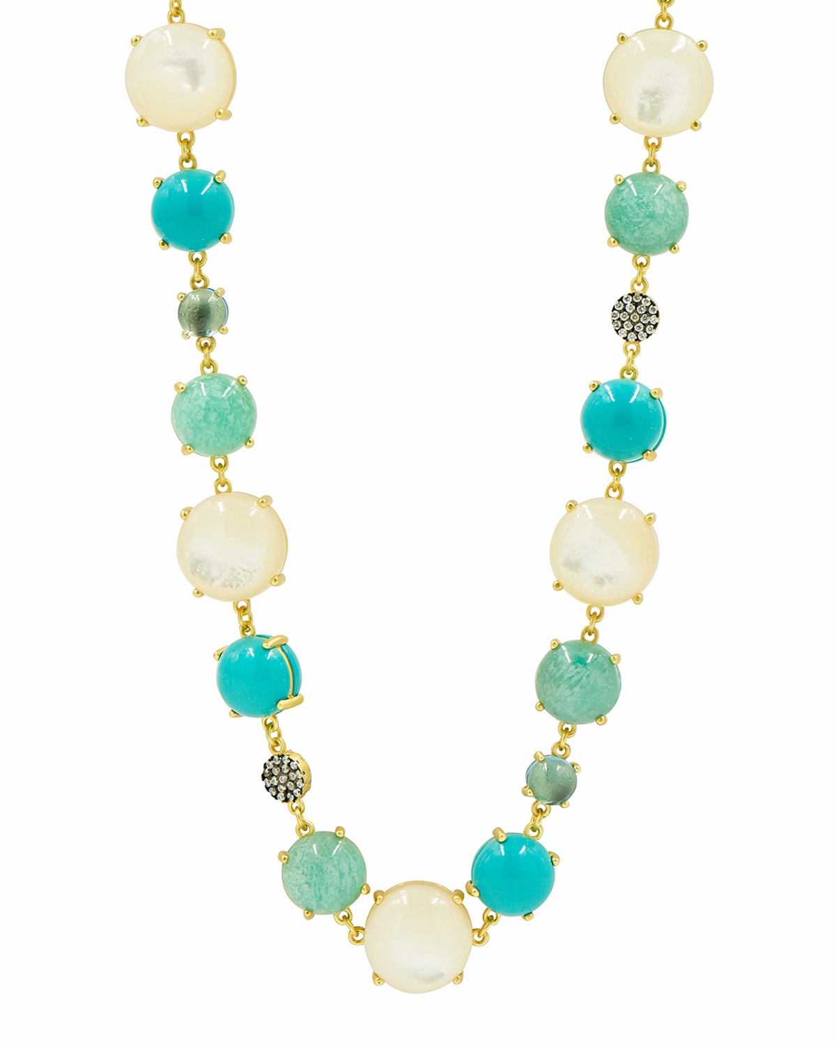 Freida Rothman Multi-Stone & Mother-of-Pearl Necklace