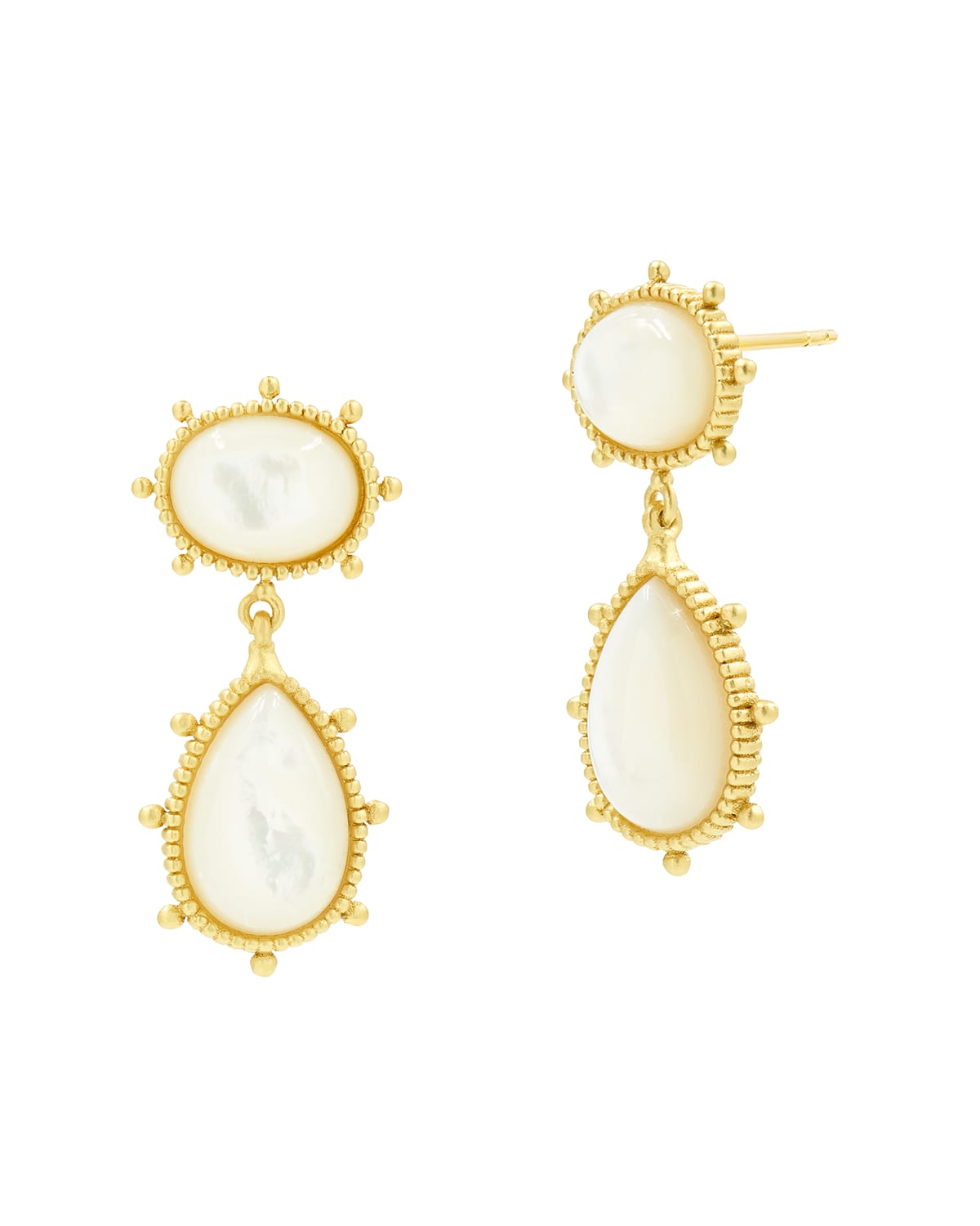 Freida Rothman Mother-of-pearl Double Drop Earrings