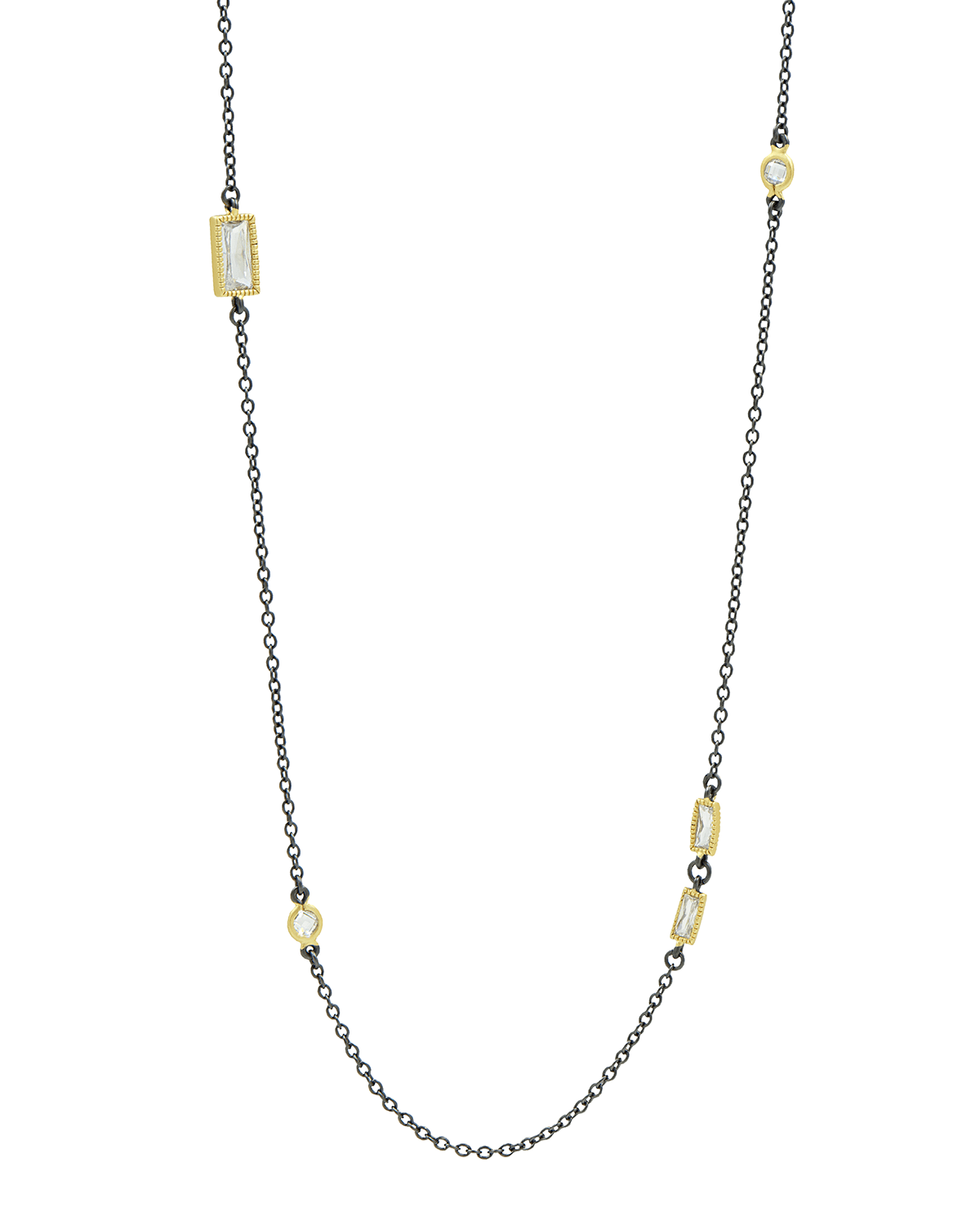 Freida Rothman Long Cubic Zirconia Necklace, 36"L