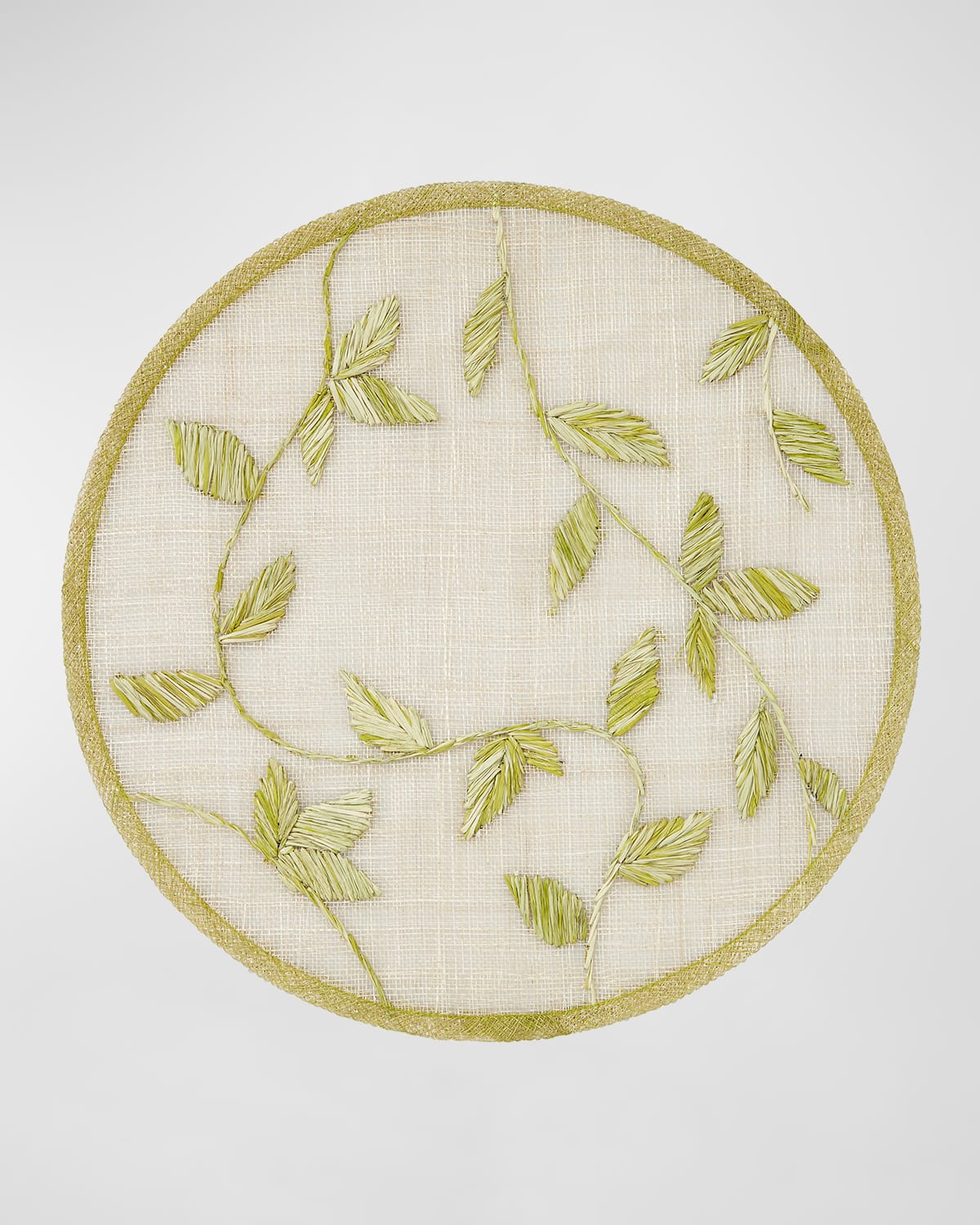 Shop Joanna Buchanan Straw Leaf Placemat In Citrus