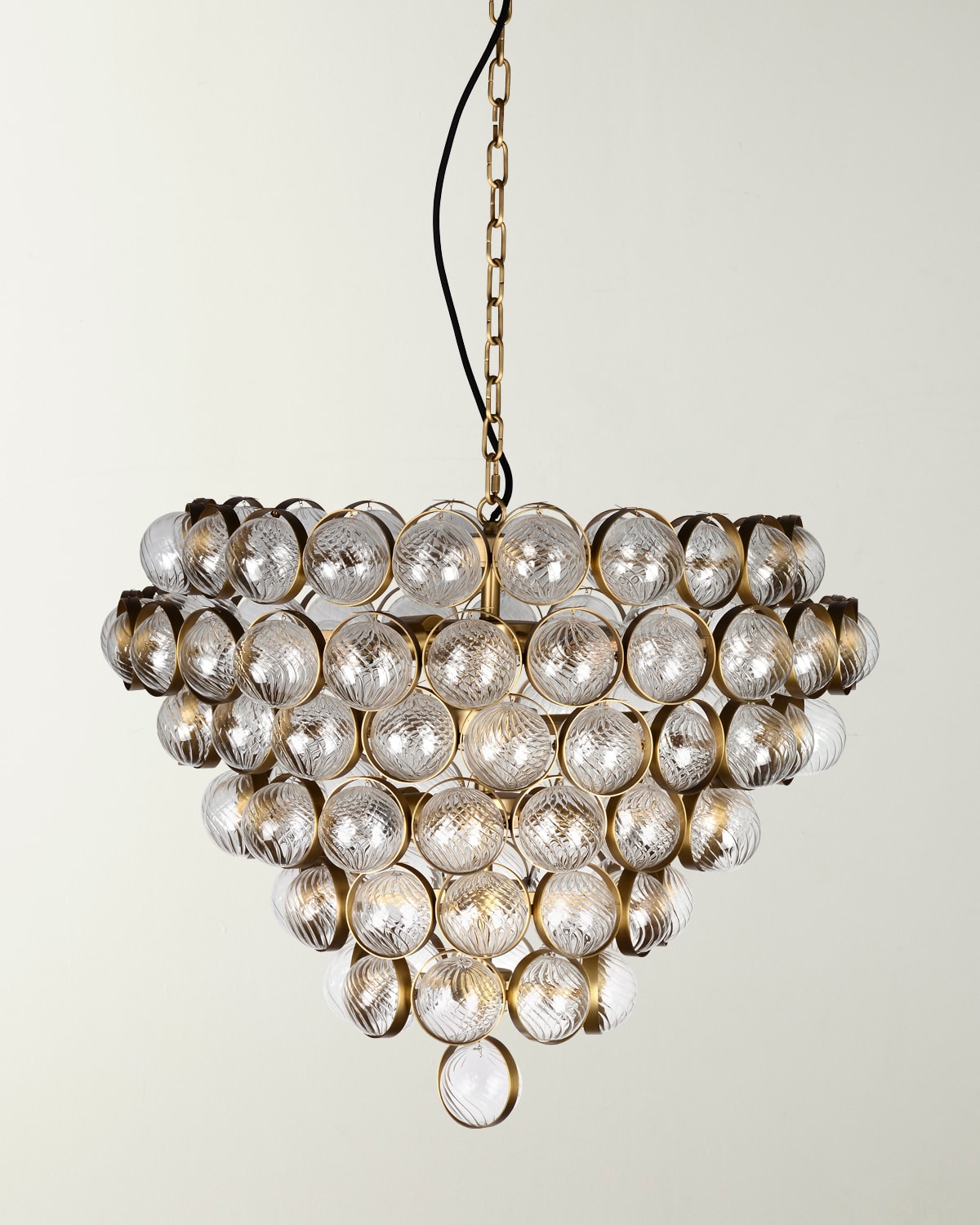 Shop Lucas + Mckearn Bouquet Chandelier In Gold