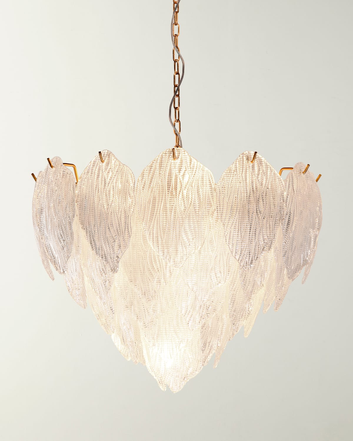 Shop Lucas + Mckearn Acanthus Small Chandelier In Gold