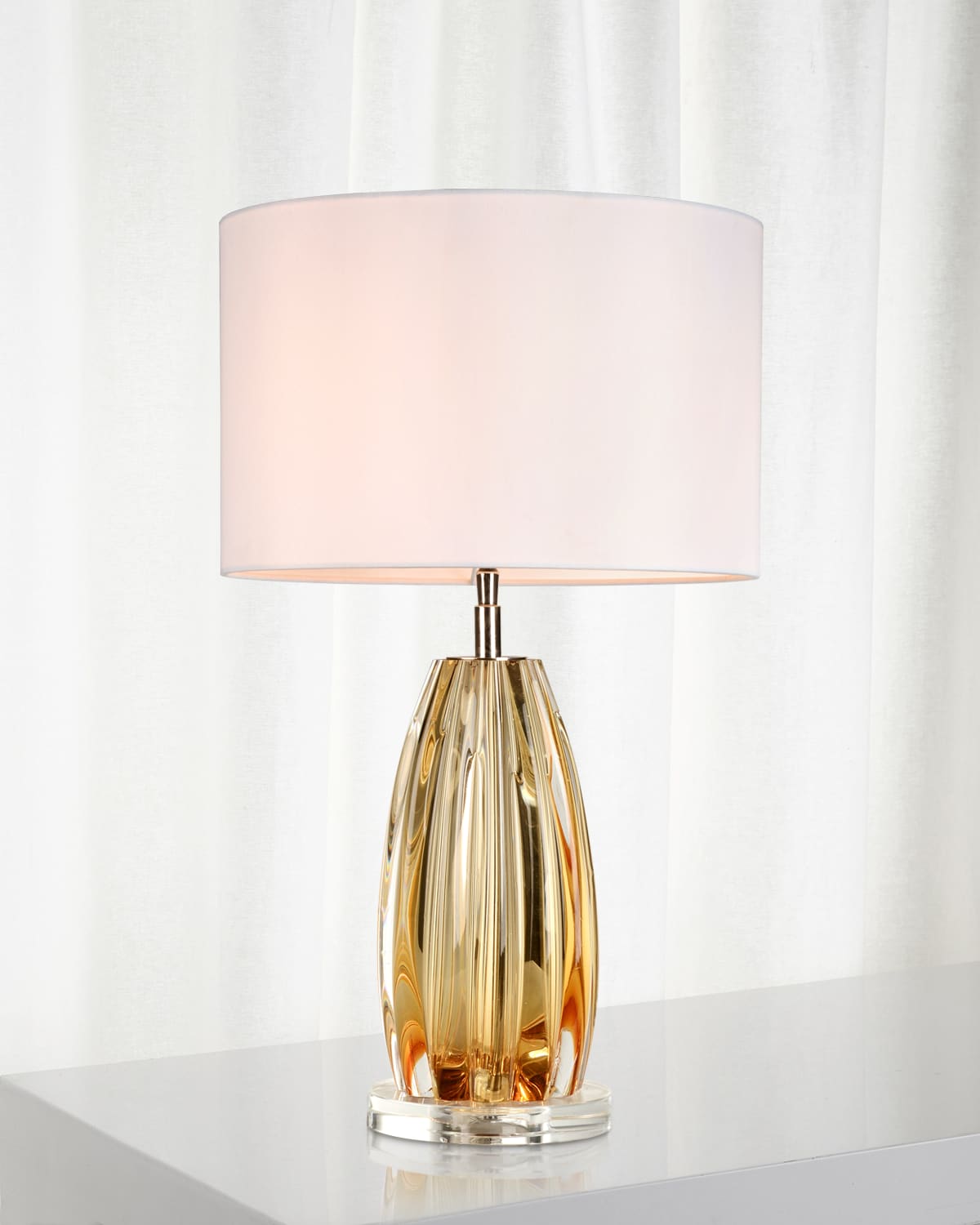 Lucas + Mckearn Cognac Table Lamp In Brown