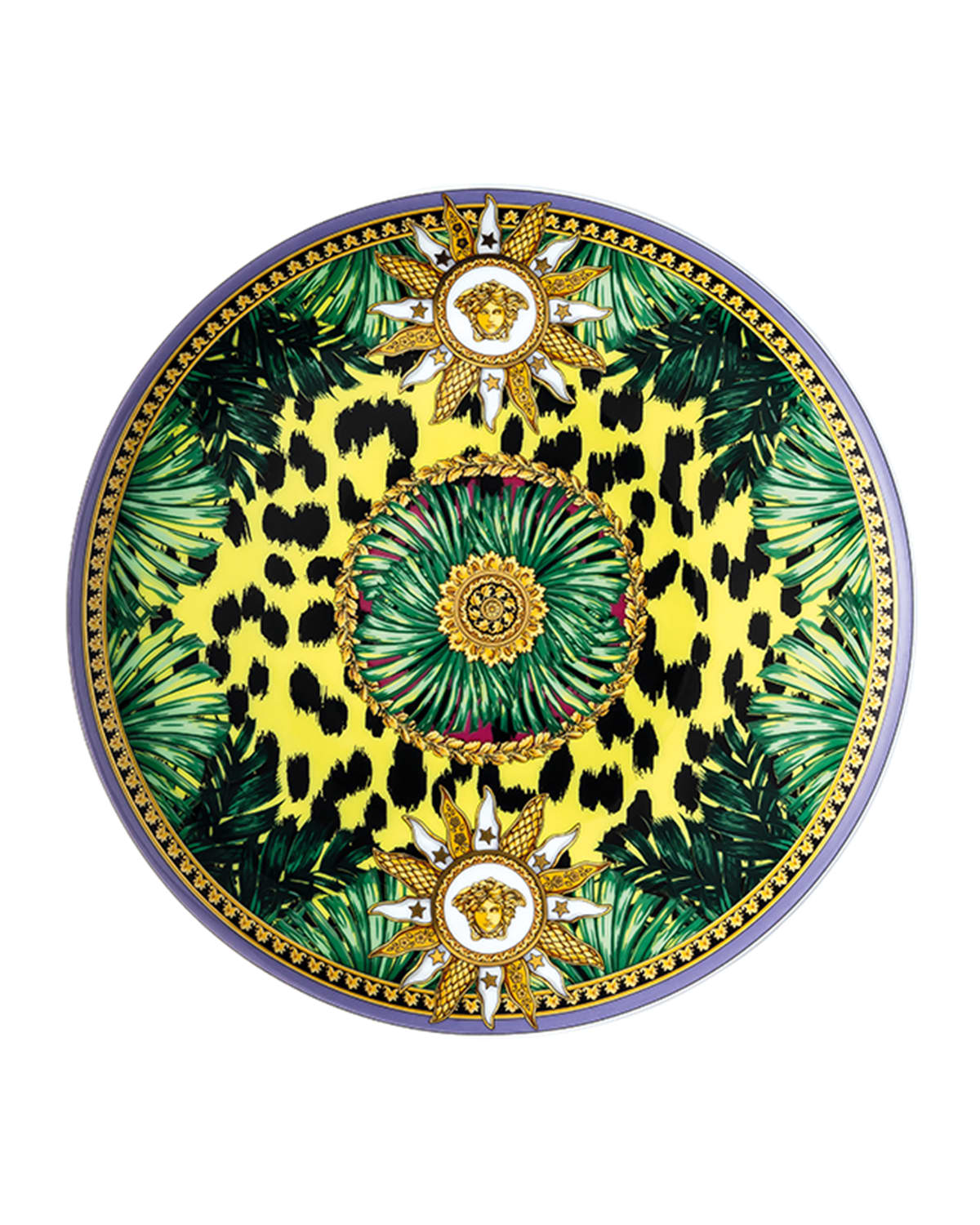 Shop Versace Jungle Animalier Wild Bread And Butter Plate In Multi