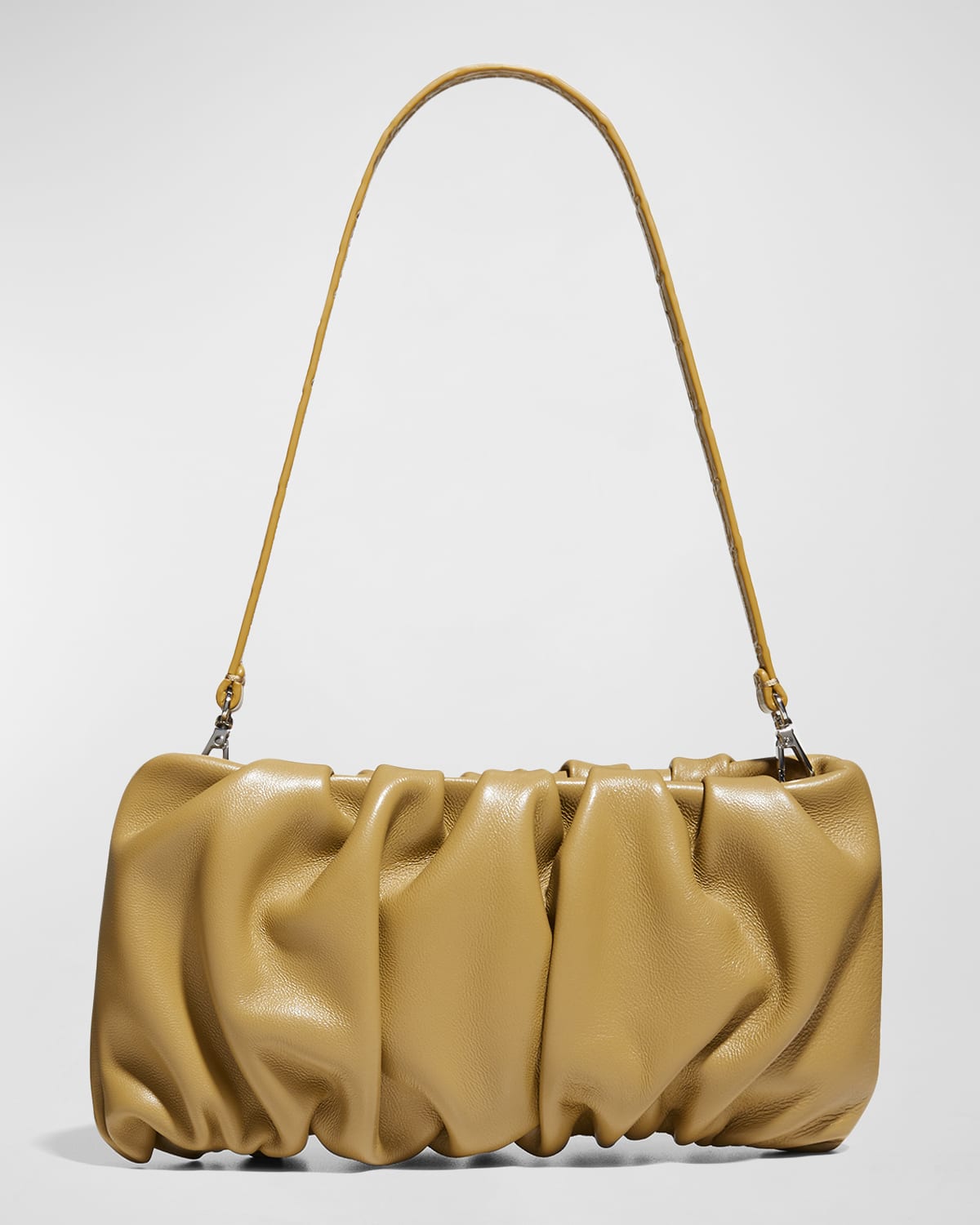 Buy Staud Bean Convertible Shearling Shoulder Bag - Cream At 30% Off