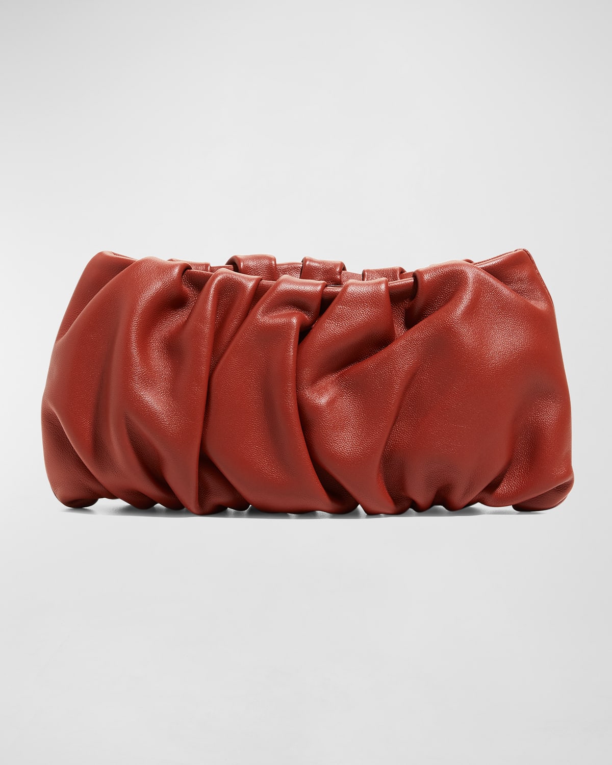 STAUD BEAN CONVERTIBLE LEATHER CLUTCH BAG