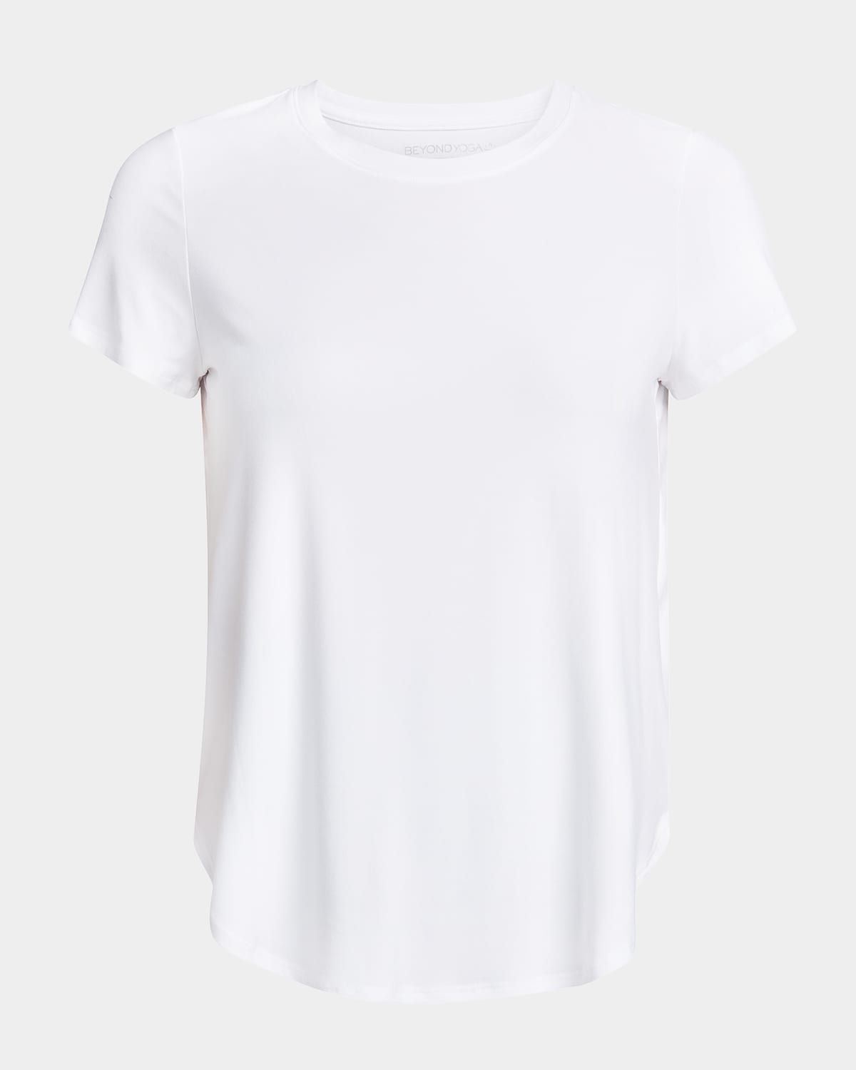 Beyond Yoga Plus On The Down Low Bopo Tee In Cloud White