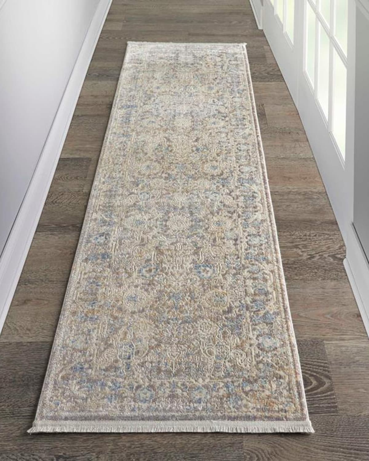 Nourison Ilene Machine-woven Runner, 2' X 8' In Neutral