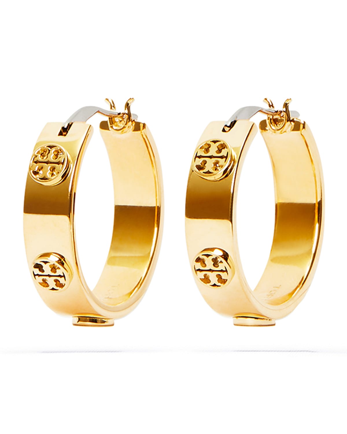 Tory Burch Miller Huggie Hoop Earrings