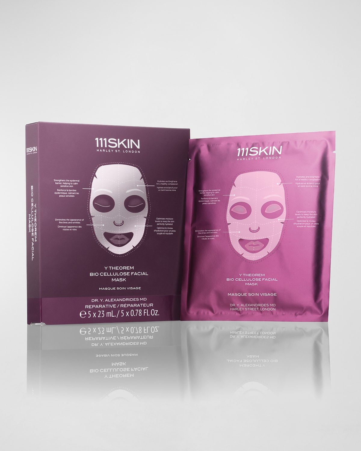 Y Theorem Bio Cellulose Facial Mask Box, 5 Count