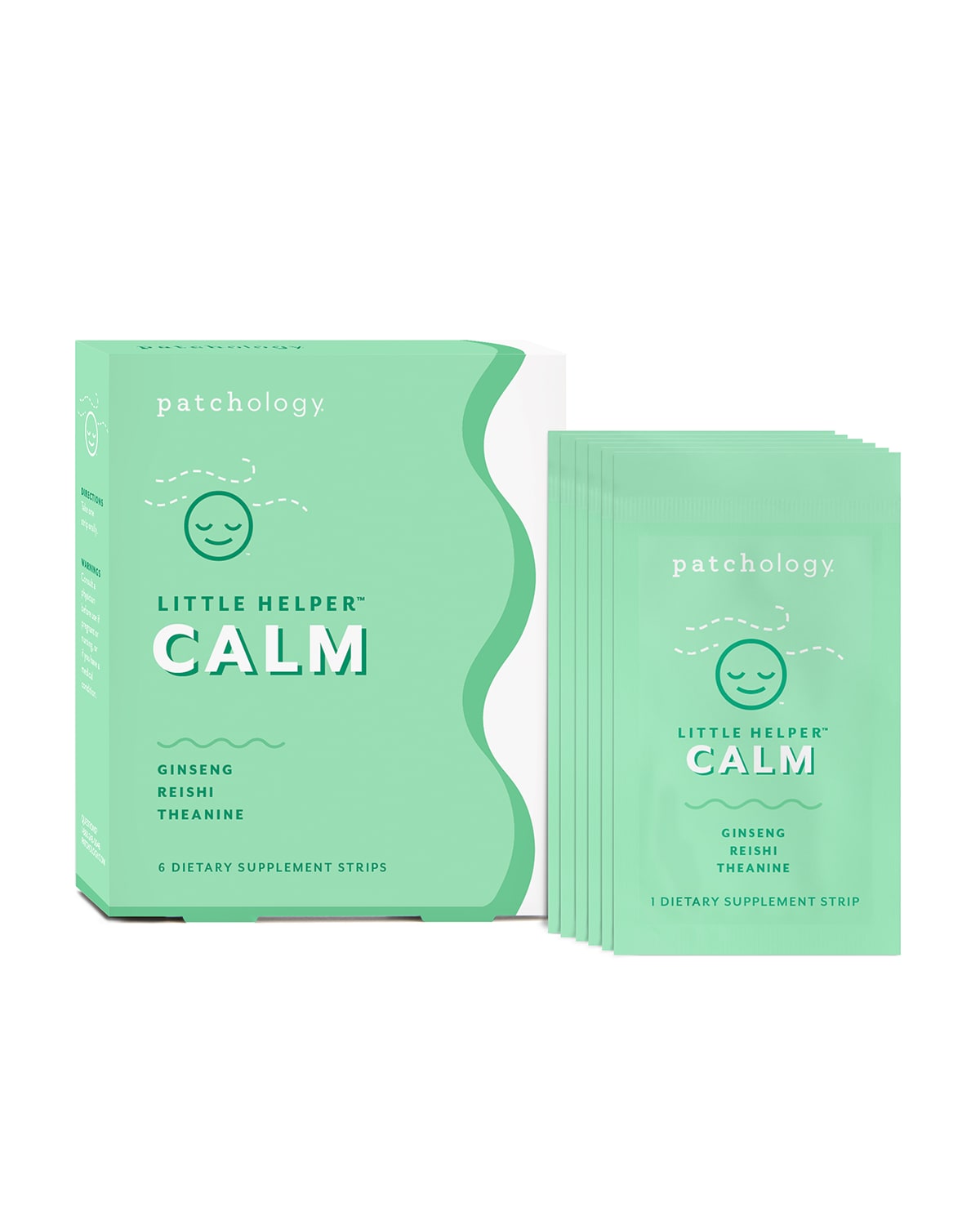 Patchology Little Helper Supplement Strips - Calm In White