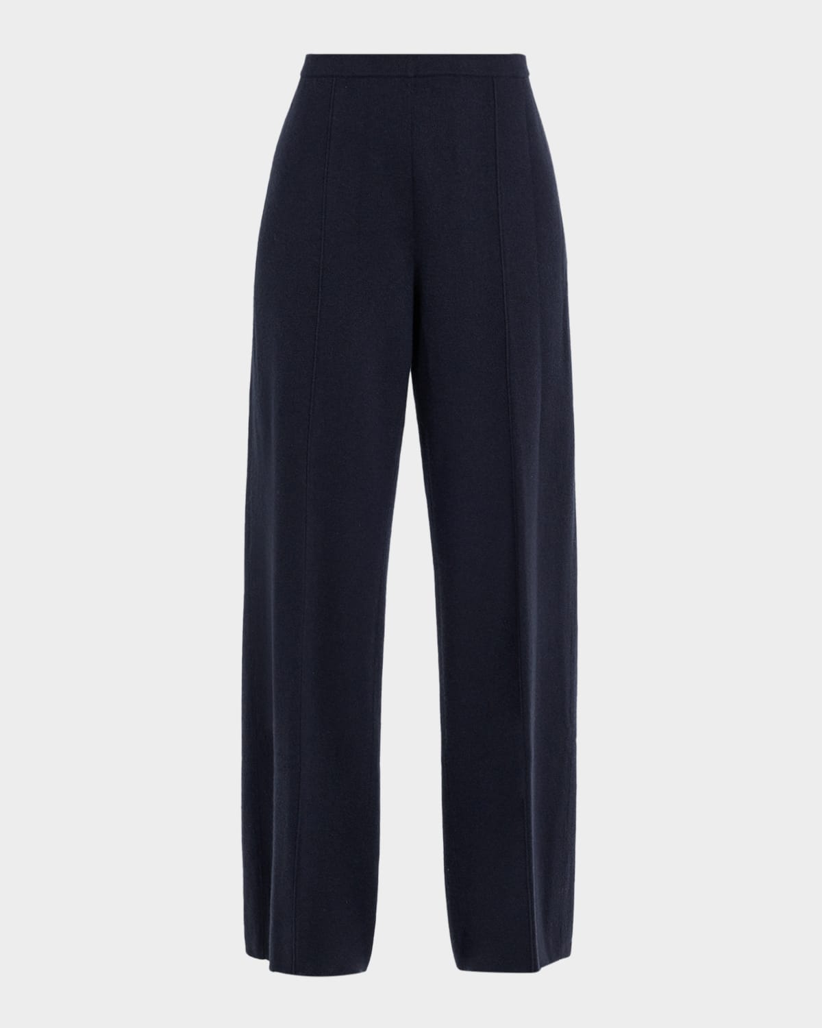Lafayette 148 Cashmere Double-knit Pull-on Pants In Blue