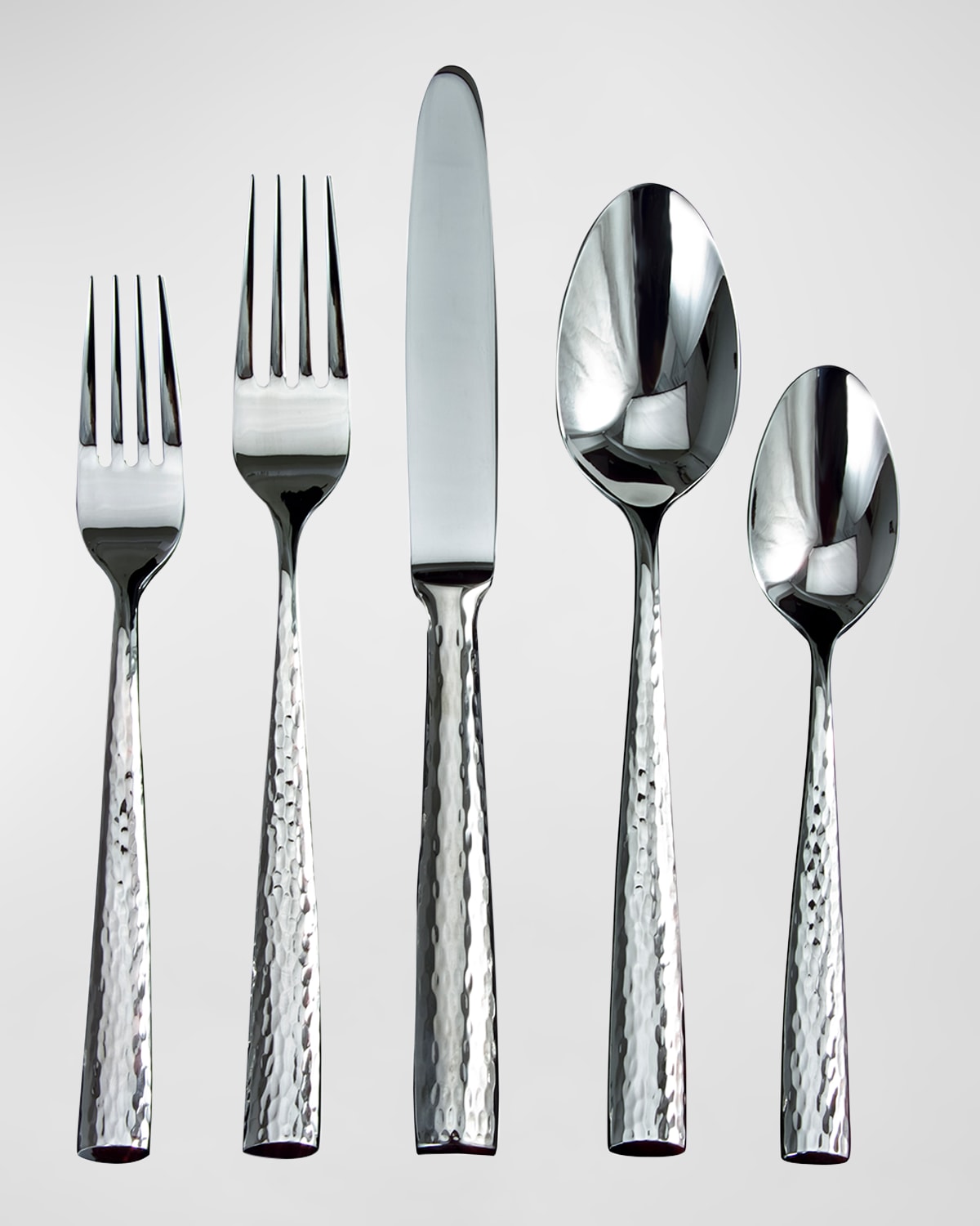 Ricci Silversmith Anvil 5-piece Flatware Set In Silver