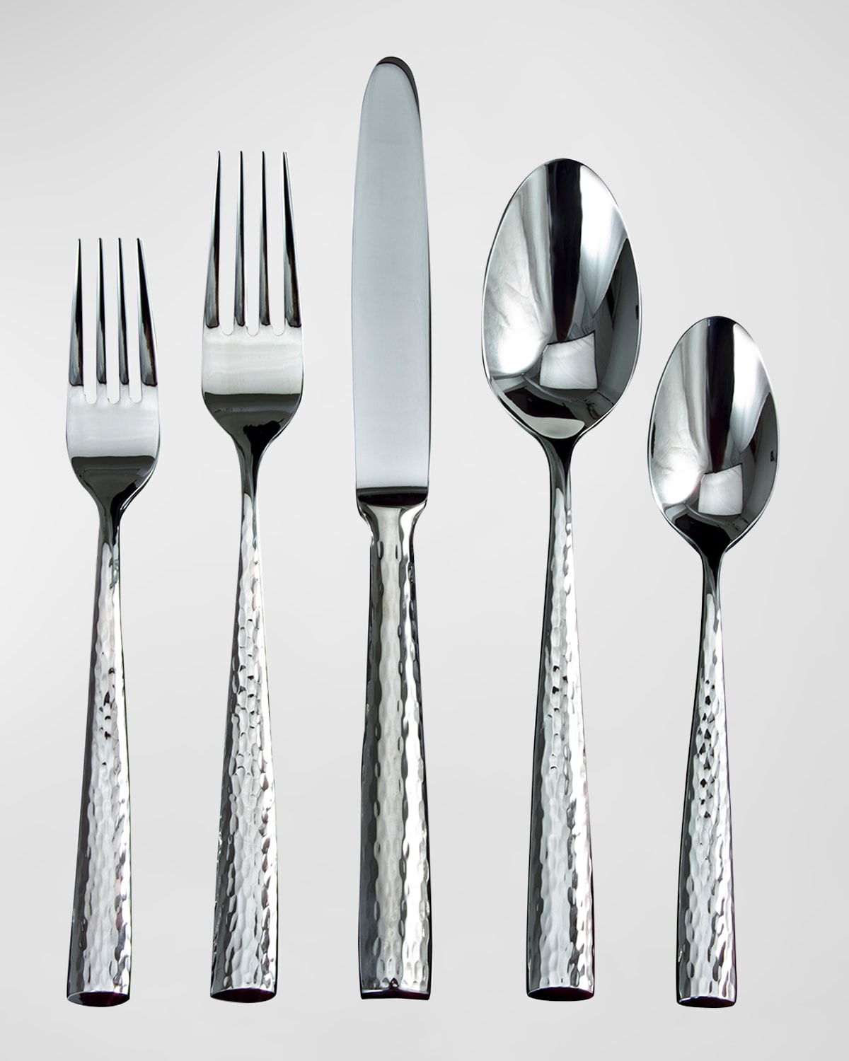 Shop Ricci Silversmith Anvil 5-piece Flatware Set In Silver