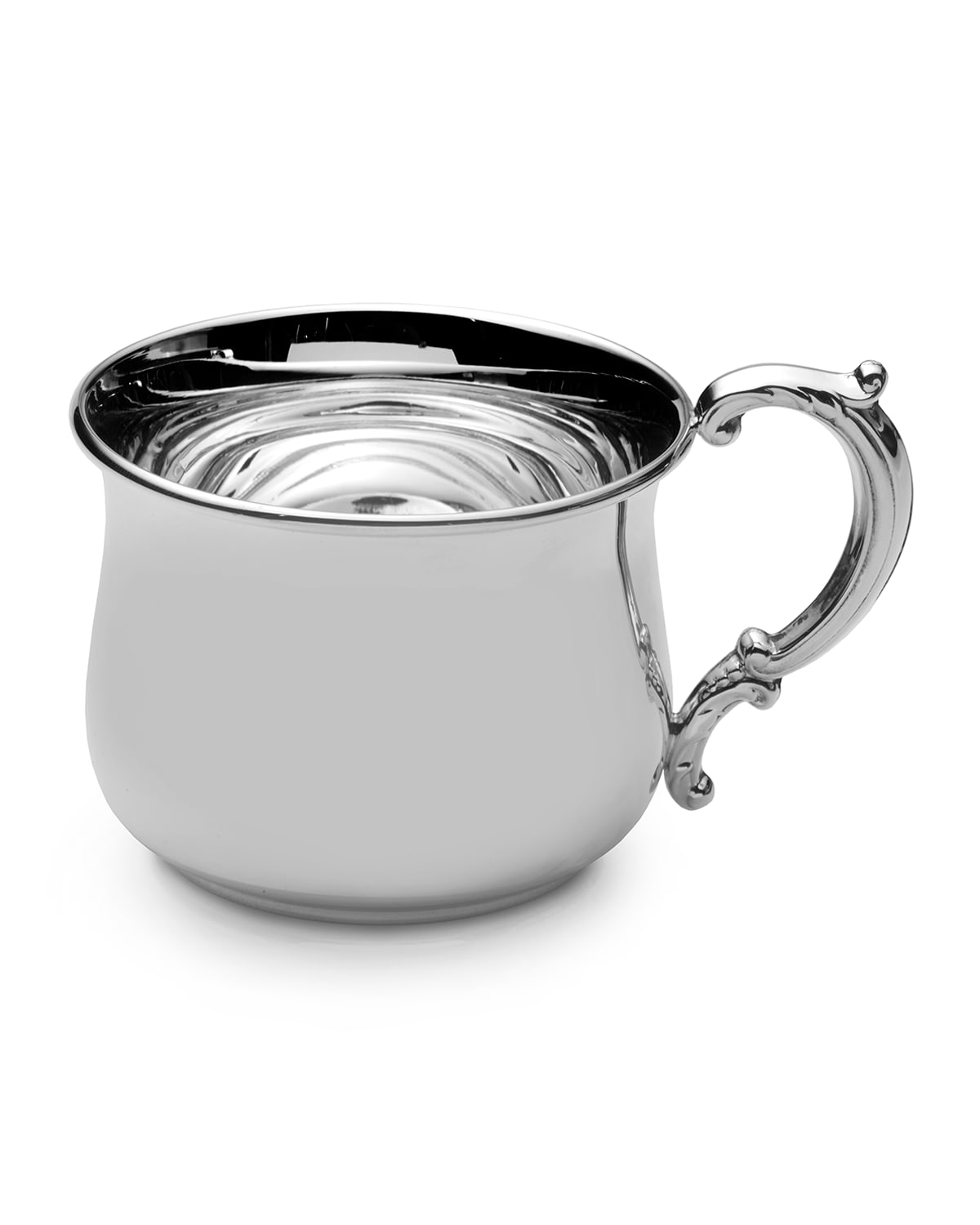 Shop Empire Silver Pot Belly Heavy Gauge Baby Cup In Silver