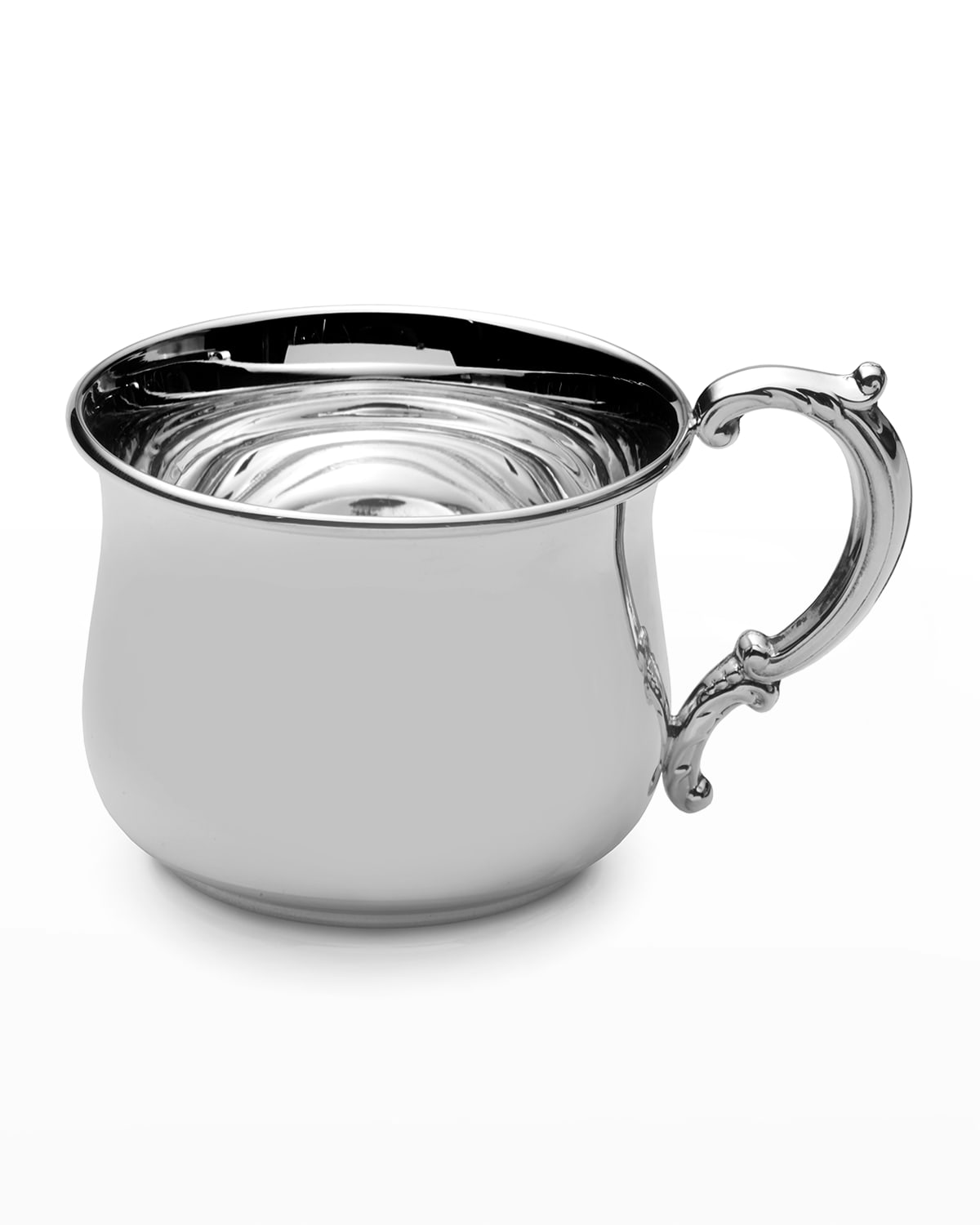 Shop Empire Silver Pot Belly Baby Cup In Silver