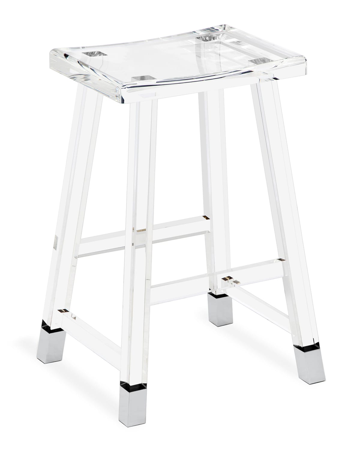 Shop Interlude Home Reva Counter Stool In Clear