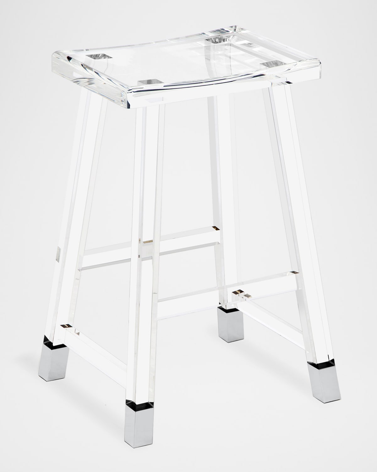 Shop Interlude Home Reva Counter Stool In Clear